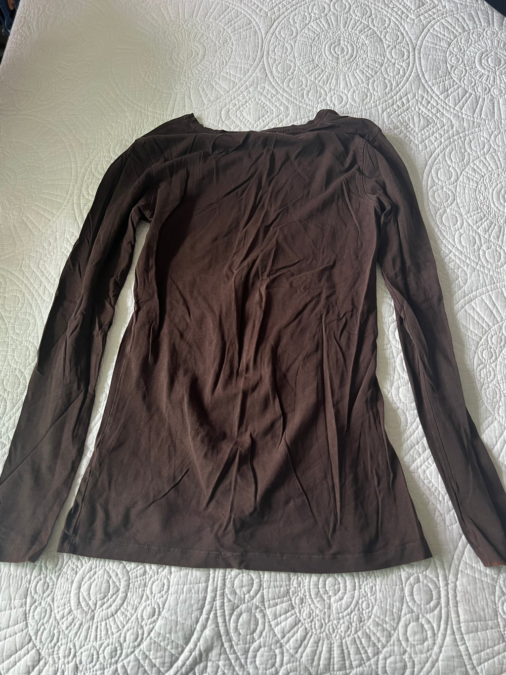 Brown long sleeve top