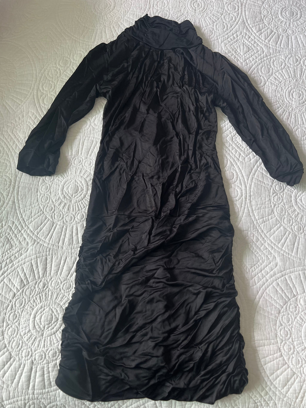 Black short dress with cut out back