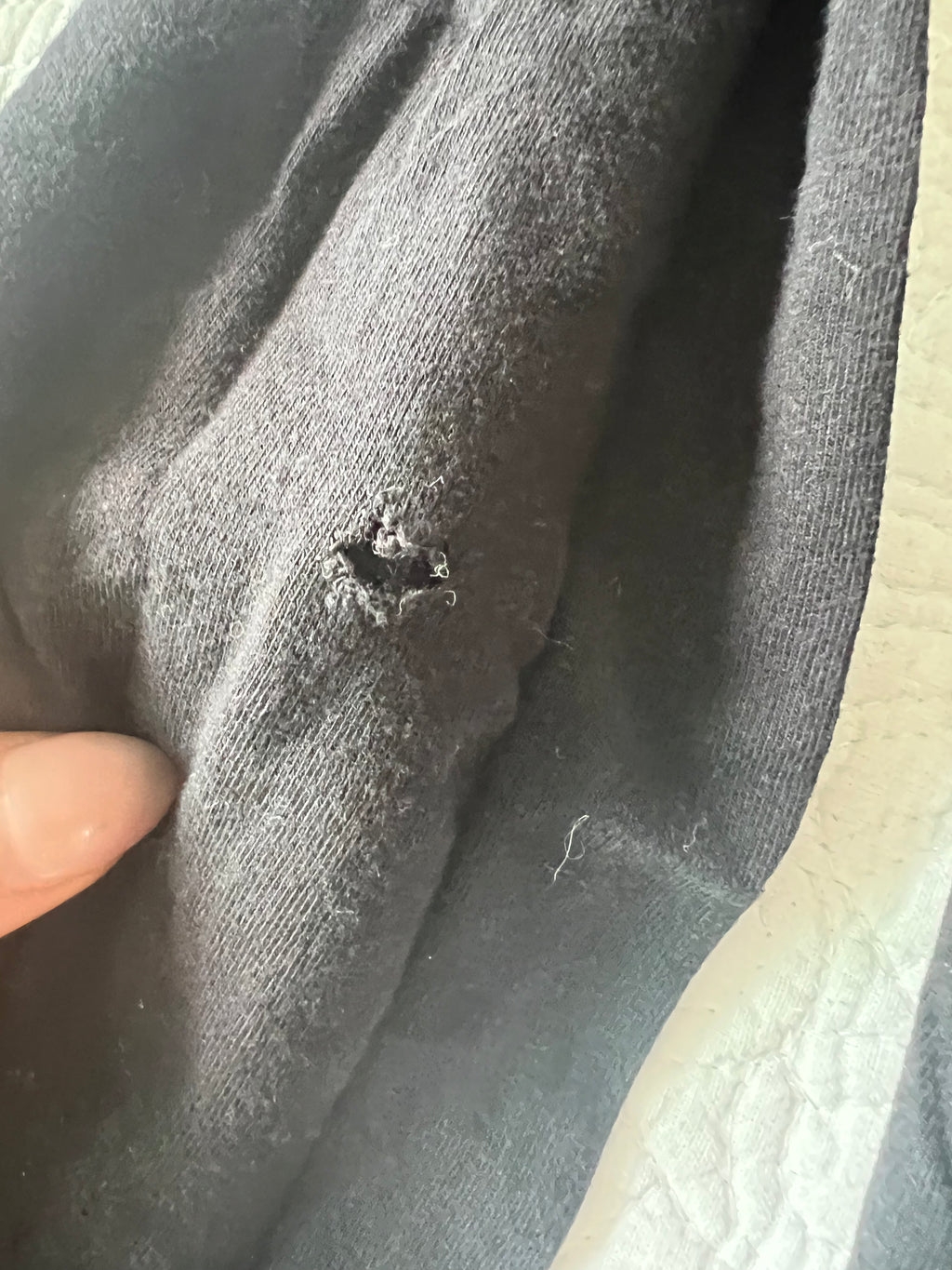 Black turtle neck long sleeve top