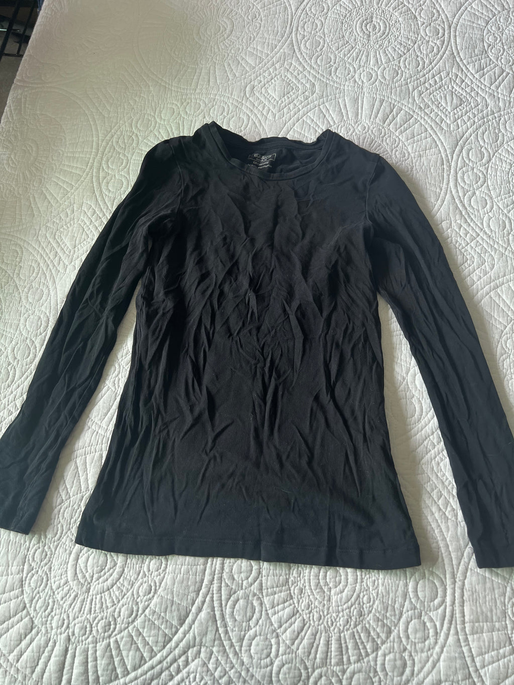 Black long sleeve top