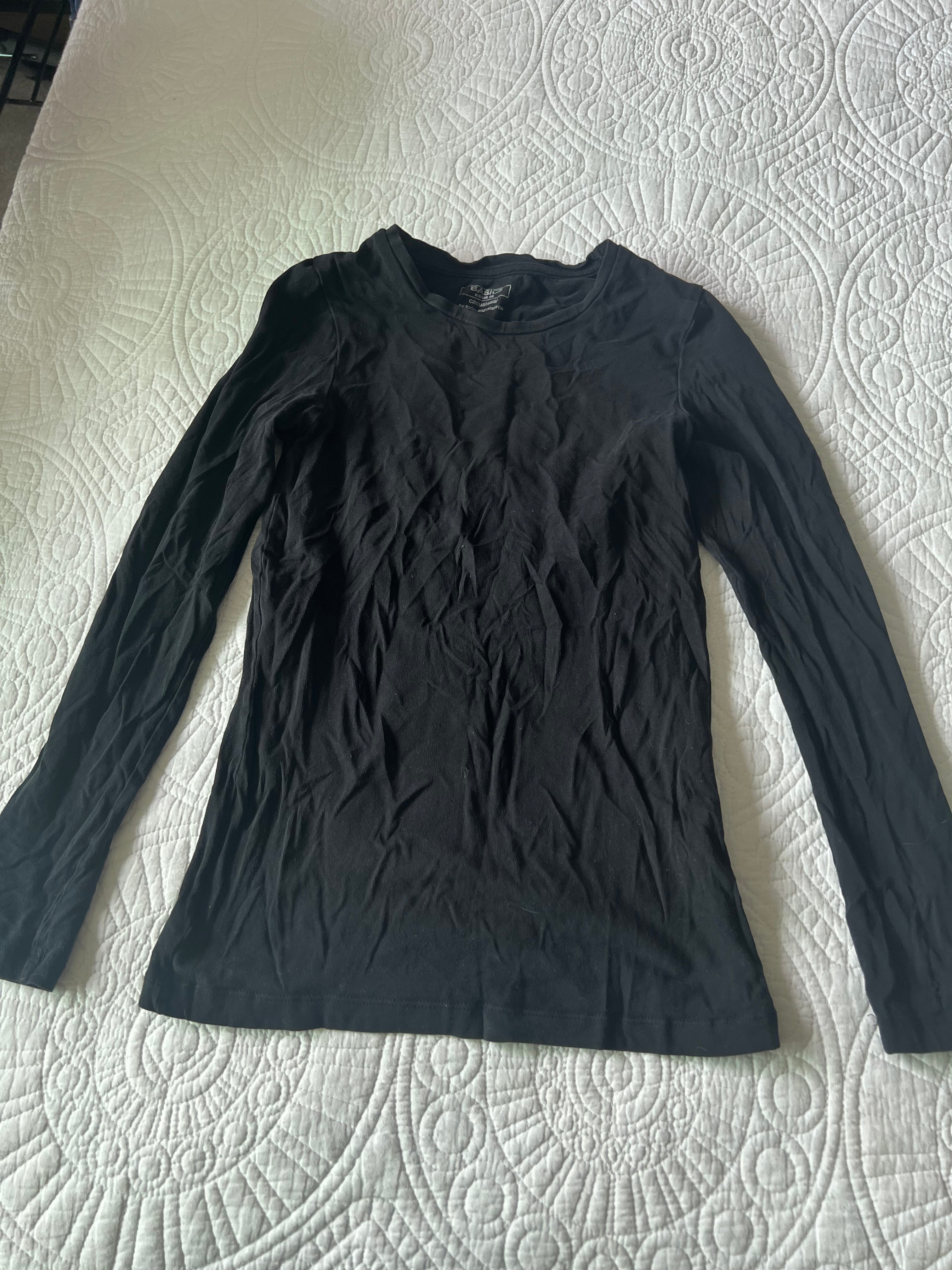 Black long sleeve top