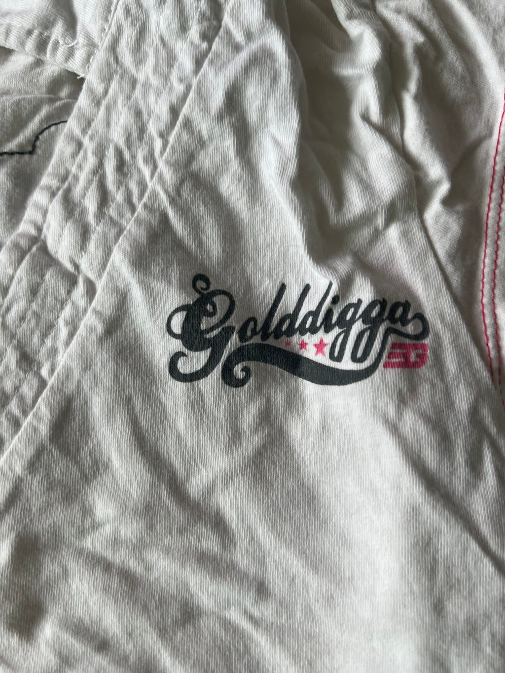 White G-star t-shirt with collar