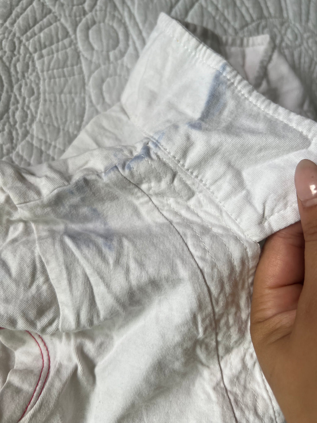 White G-star t-shirt with collar