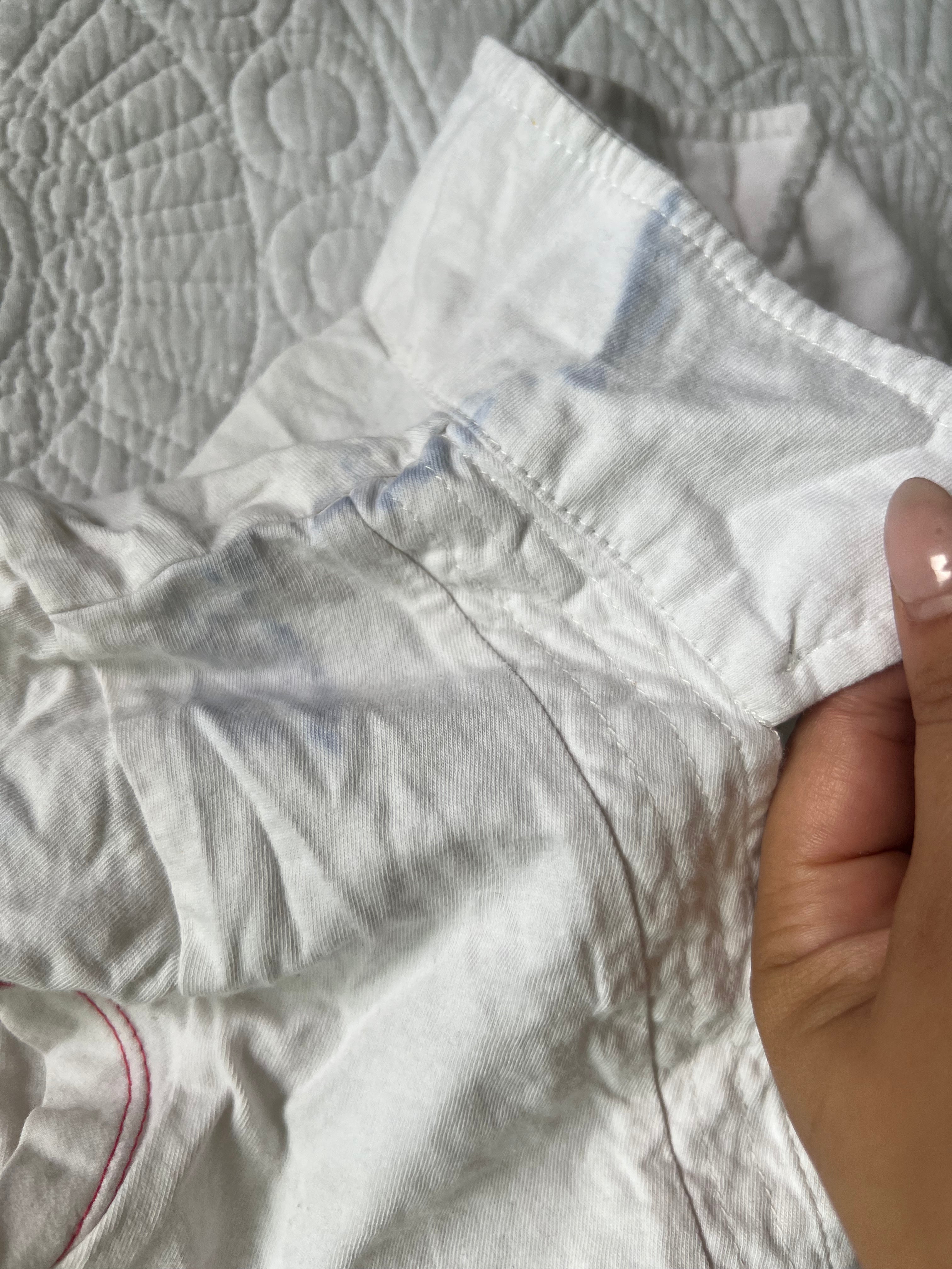 White G-star t-shirt with collar