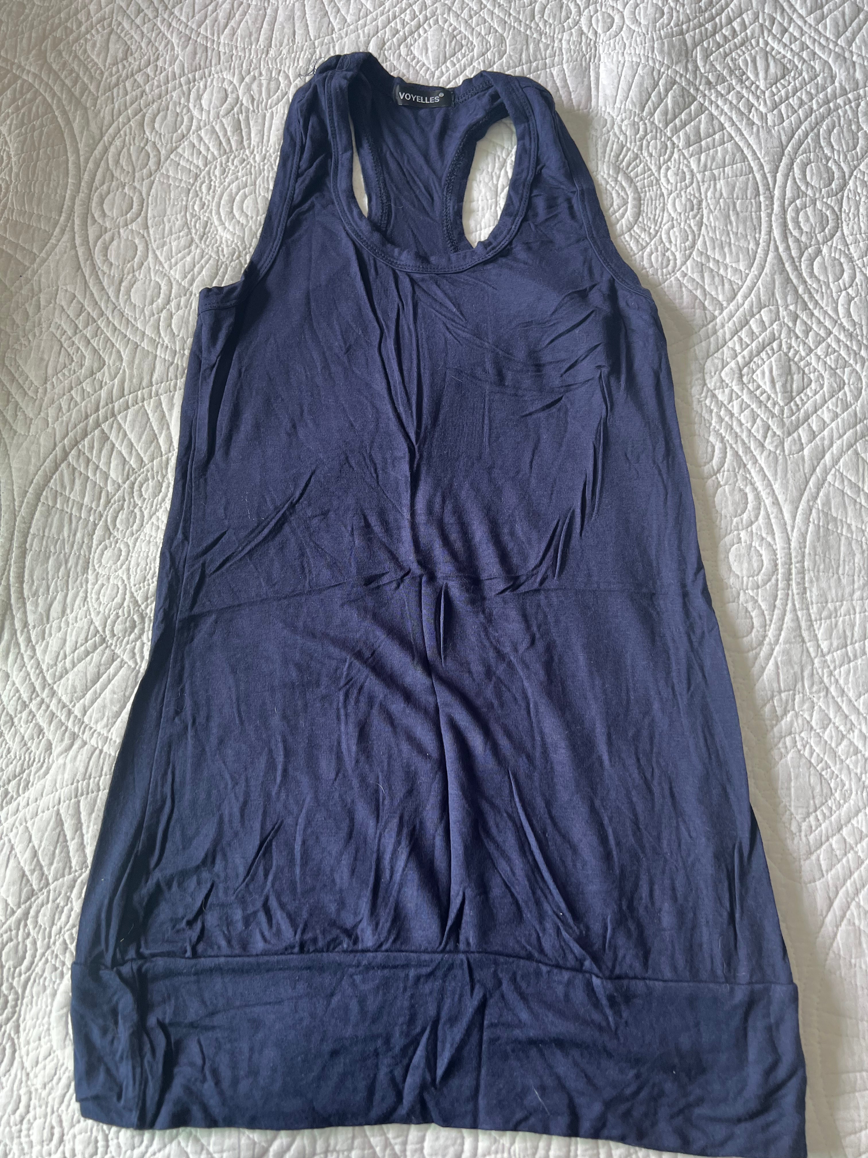 Navy blue top / Strechy