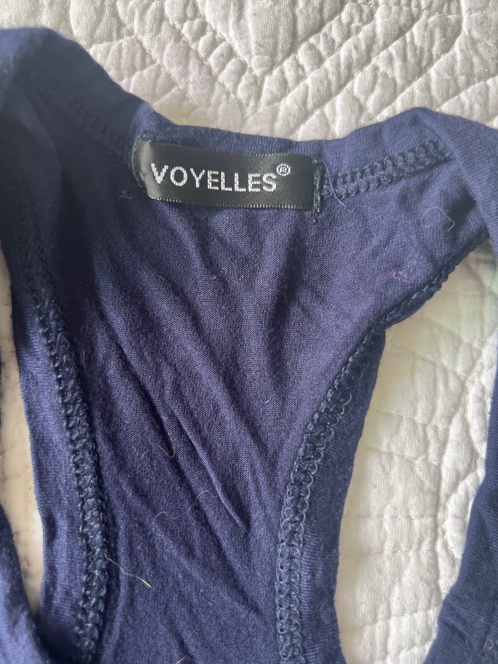 Navy blue top / Strechy