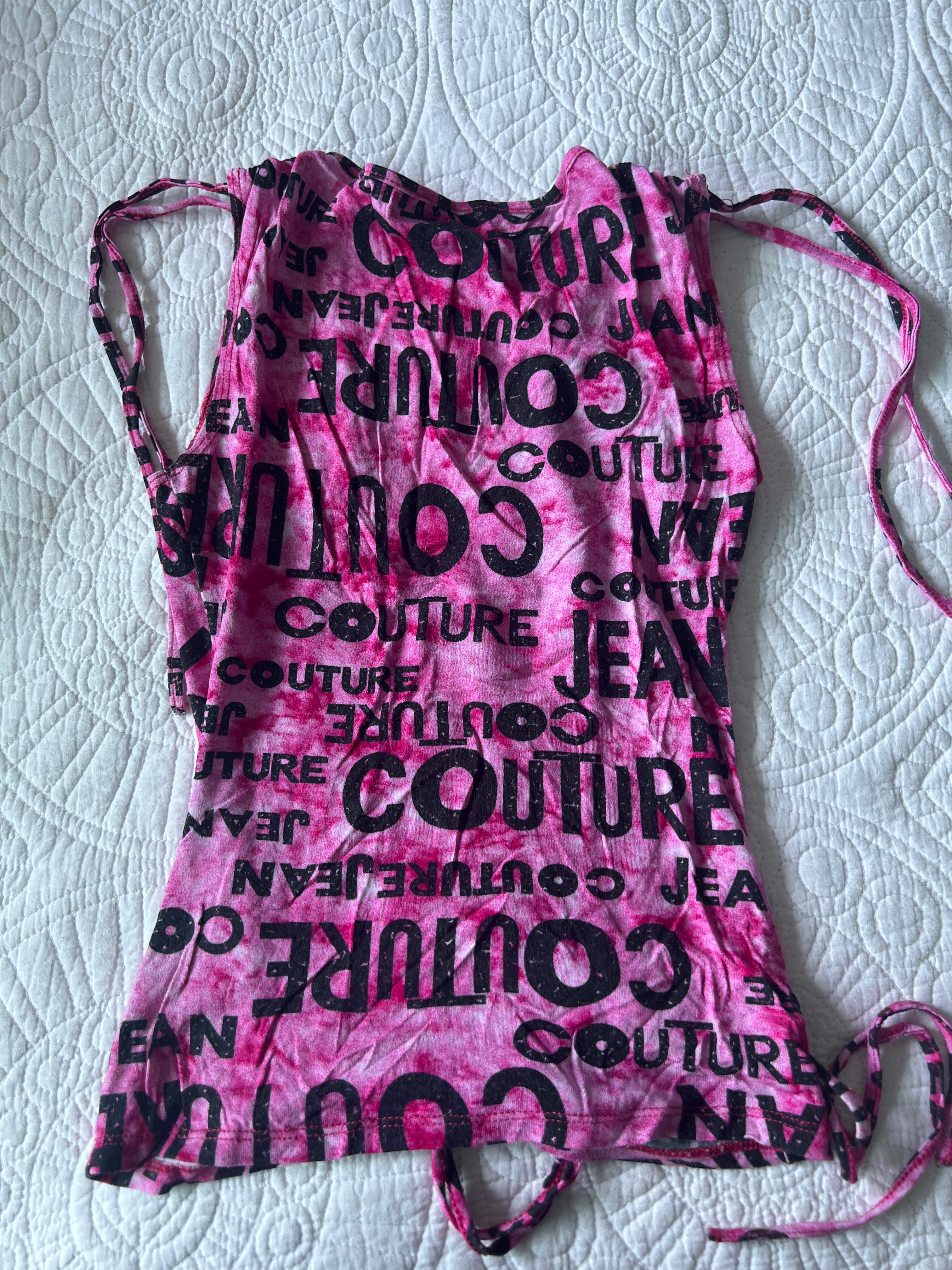 Pink drawstring crop top, Size 8, Worn a few times, Good condition
