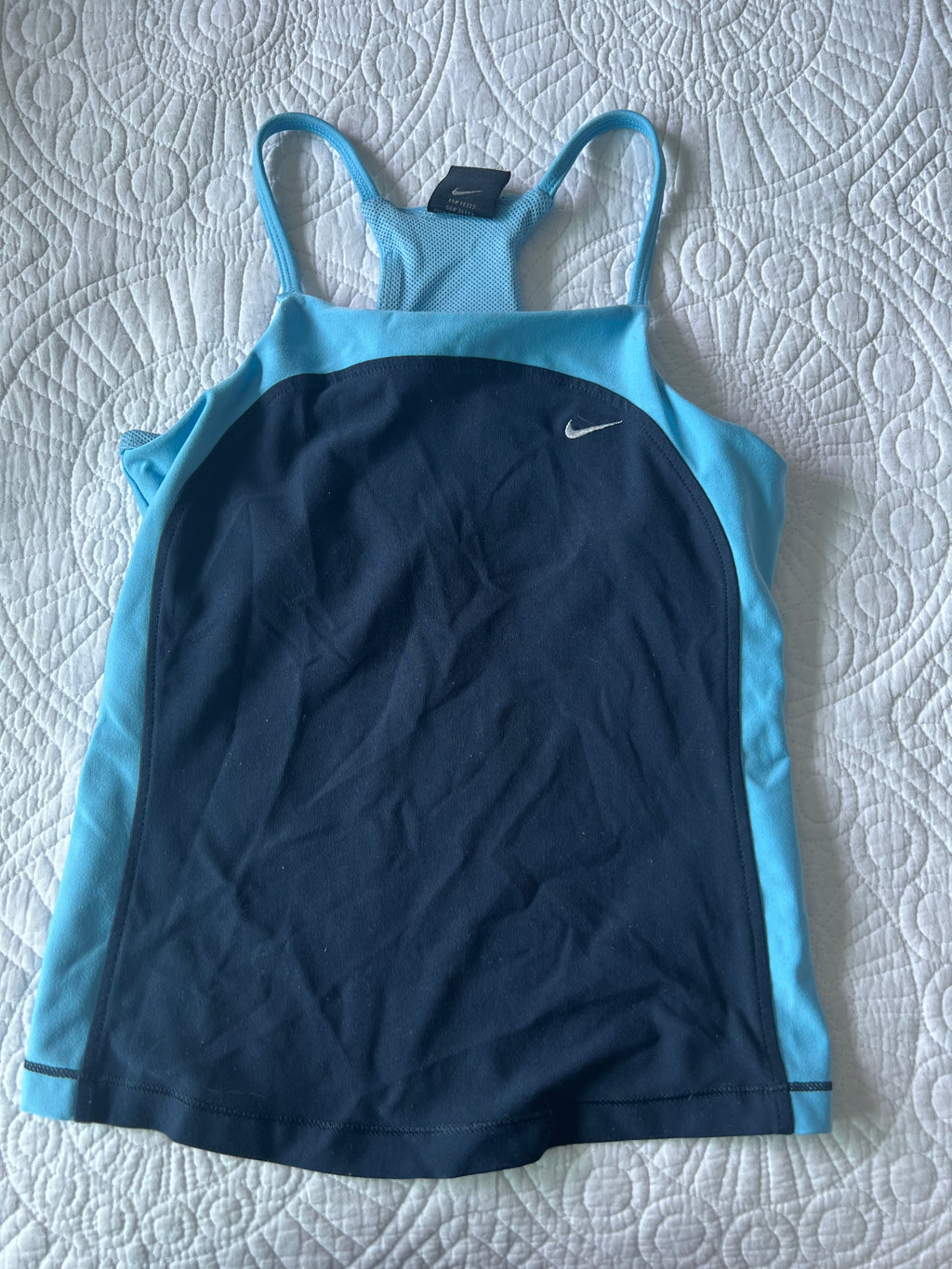 Blue Nike sports top