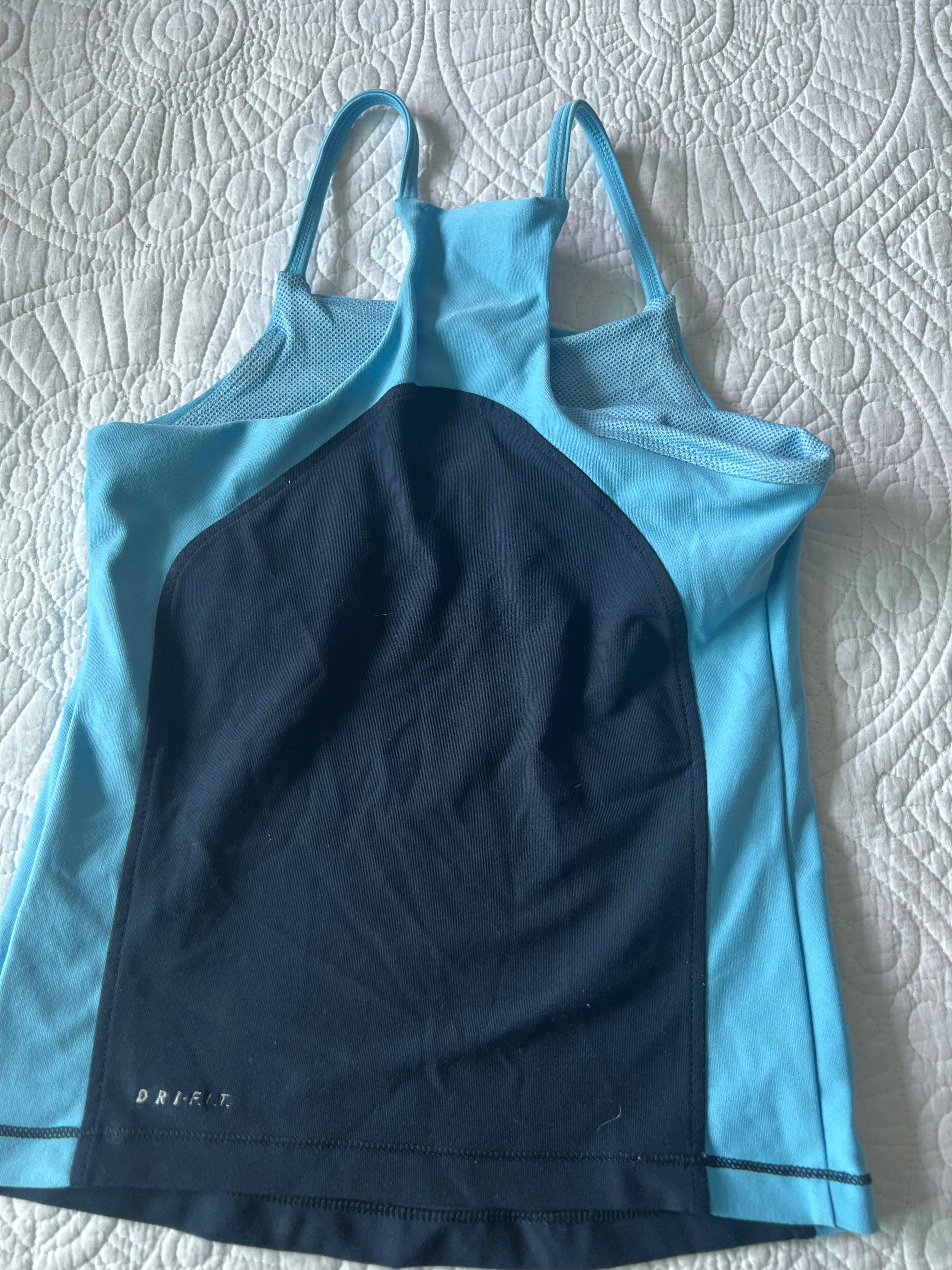 Blue Nike sports top