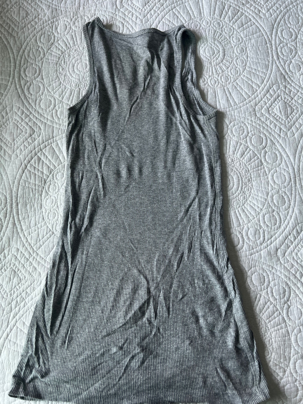 Grey ribbed vest