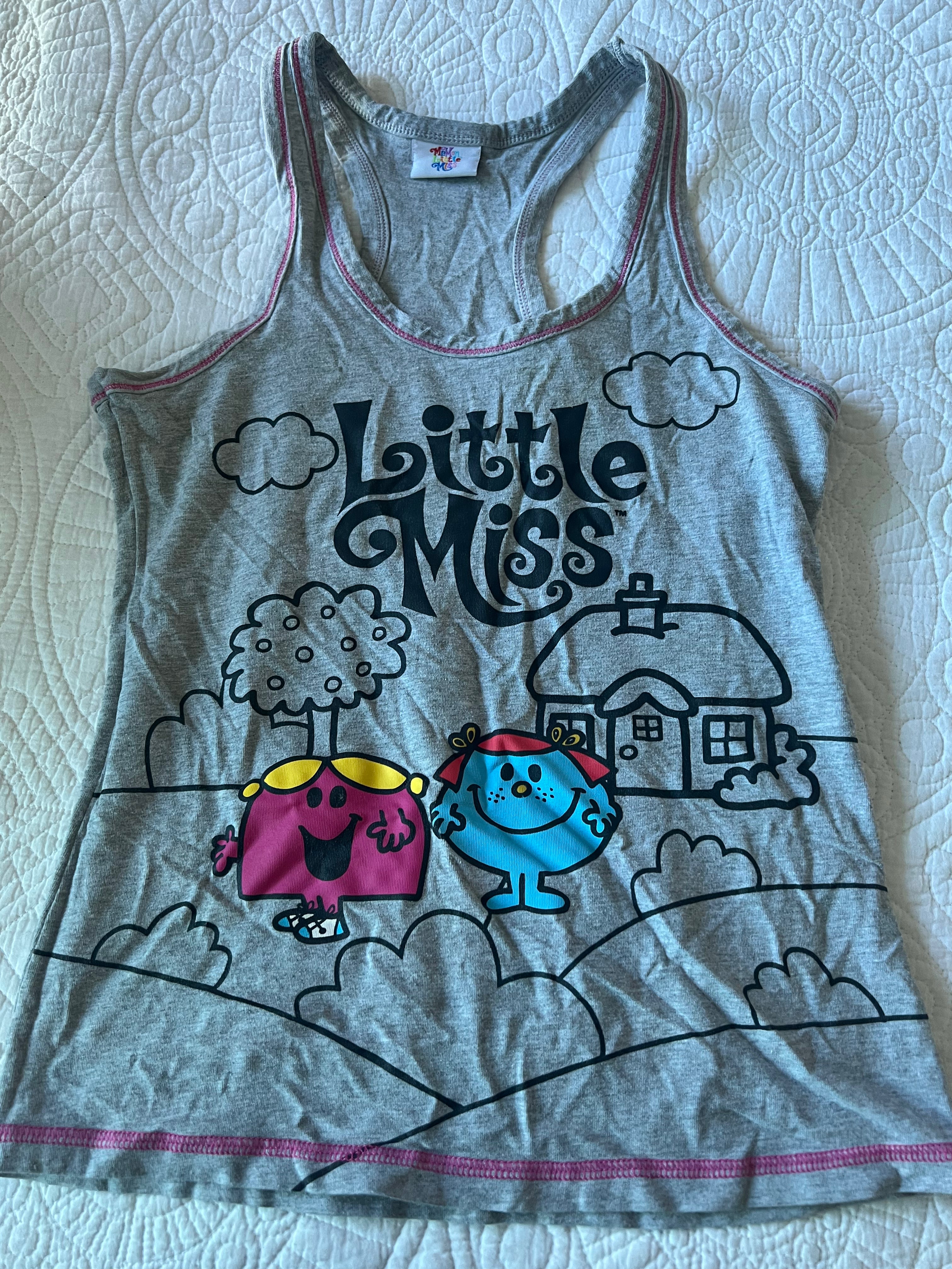 Little Miss grey vest top