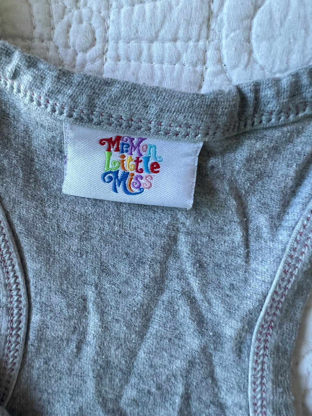 Little Miss grey vest top