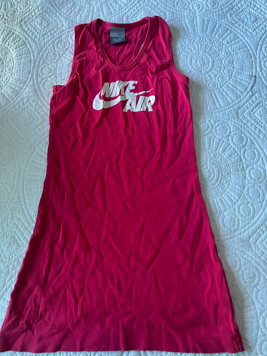 Red Nike vest top