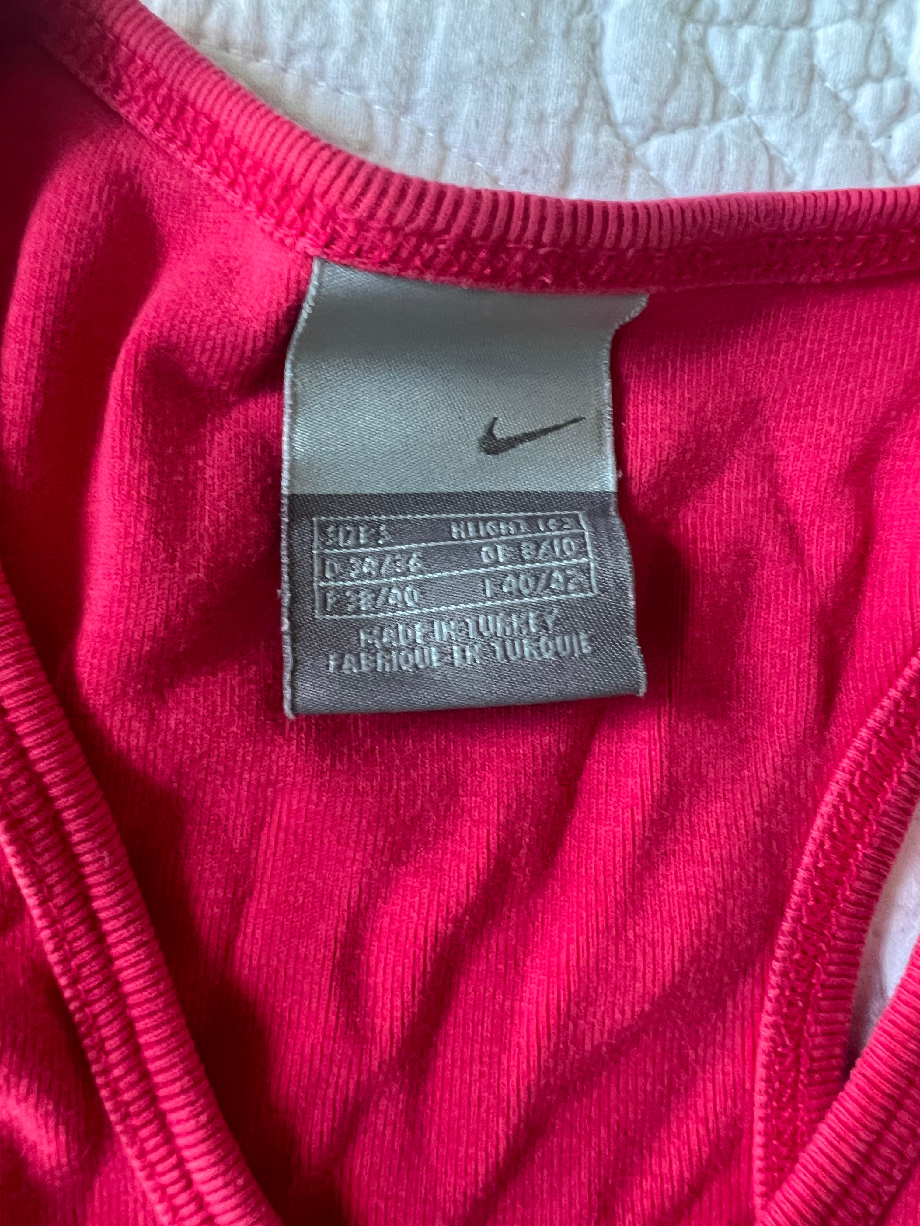 Red Nike vest top