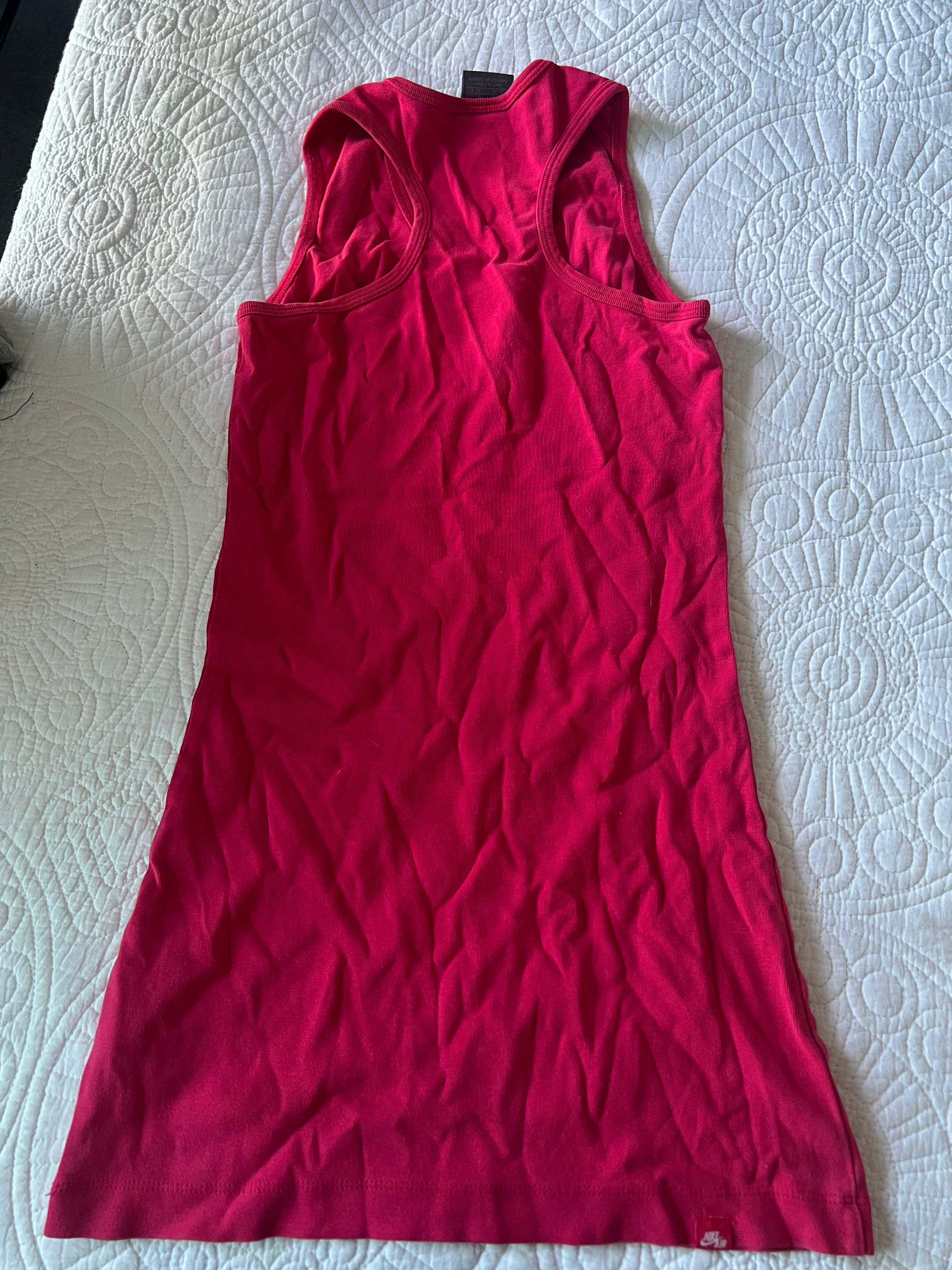 Red Nike vest top
