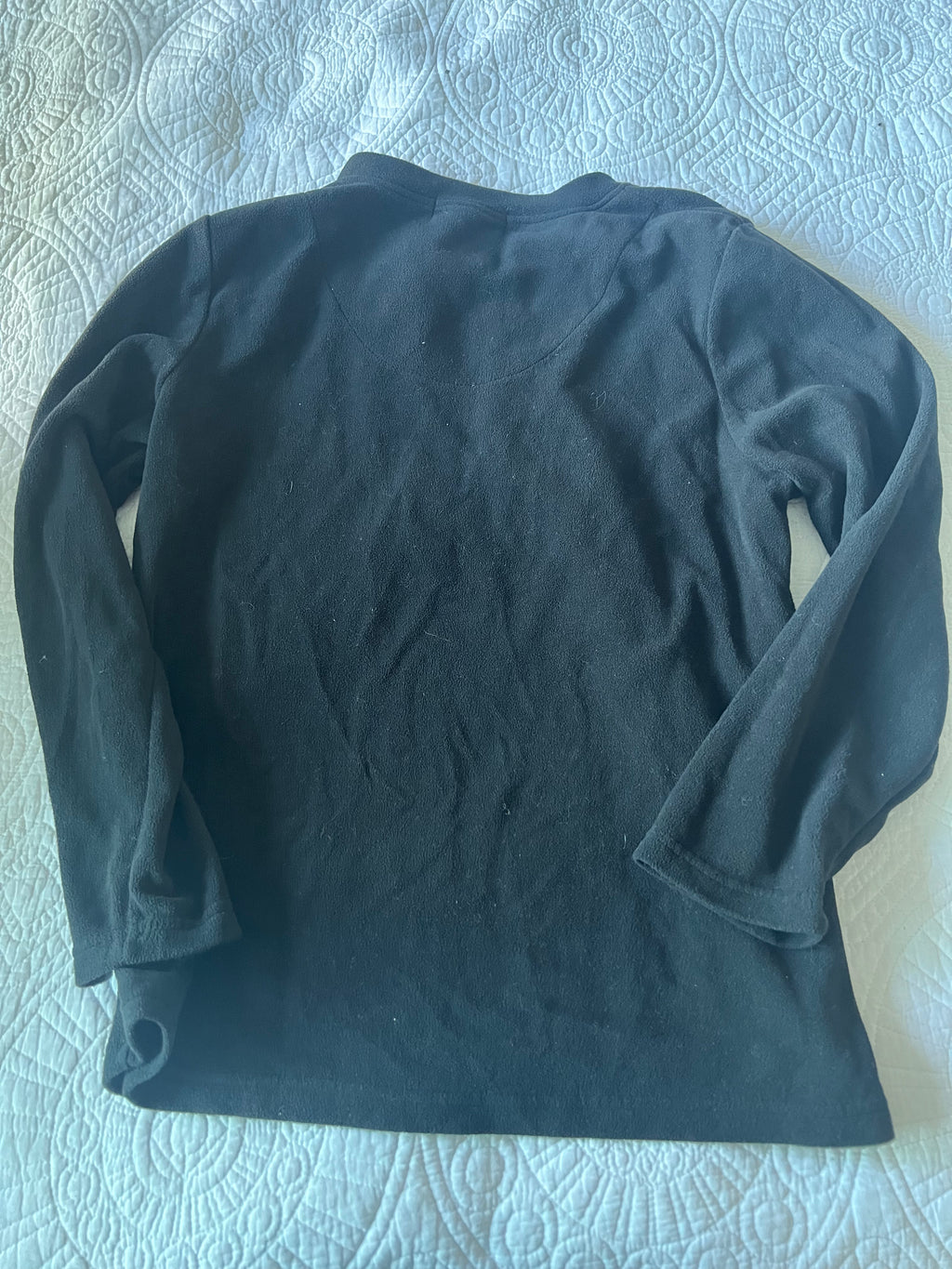 Black long sleeve pajama top / Fleece like material