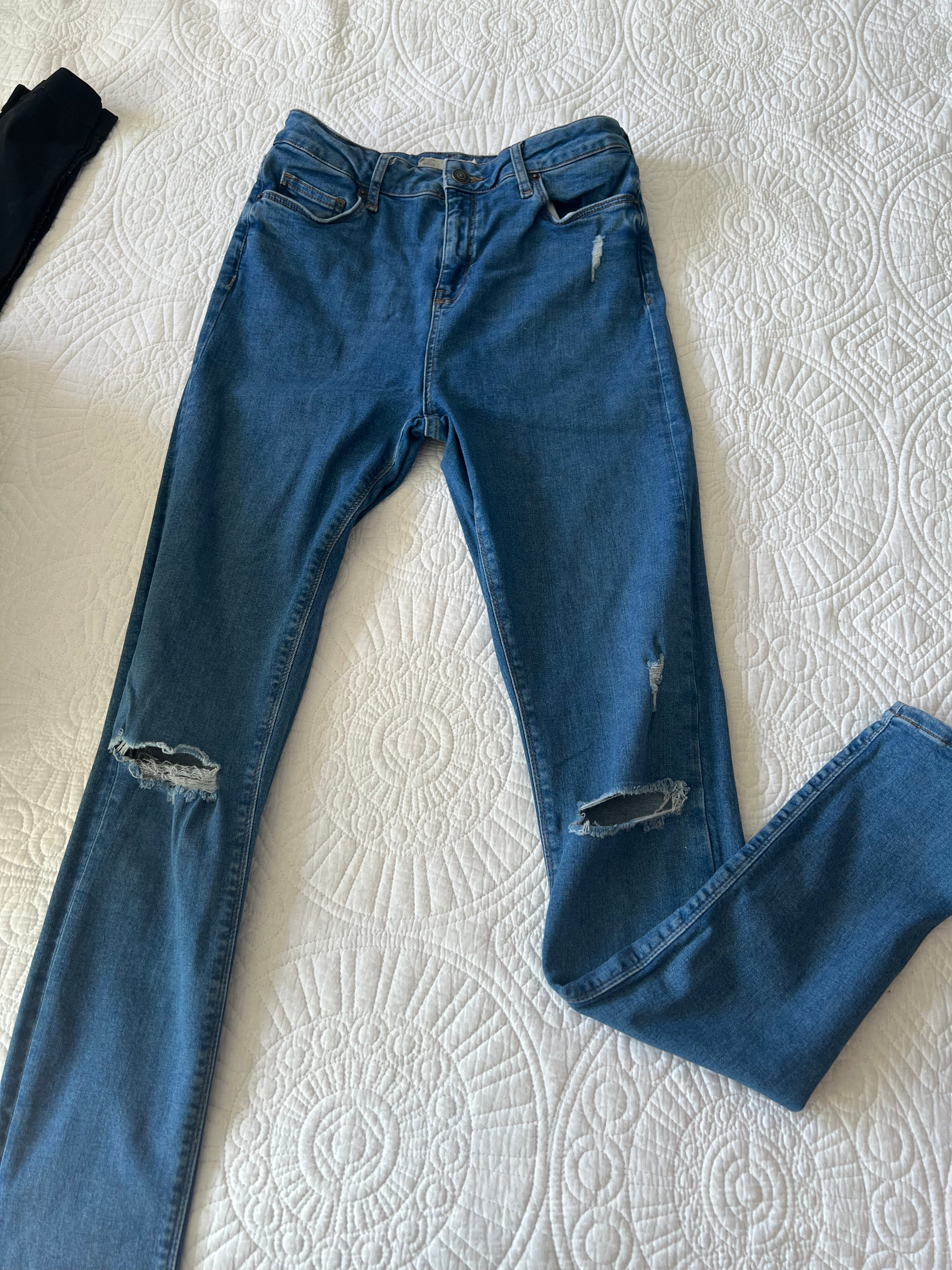 Topshop Blue Jamie Jeans / Rips