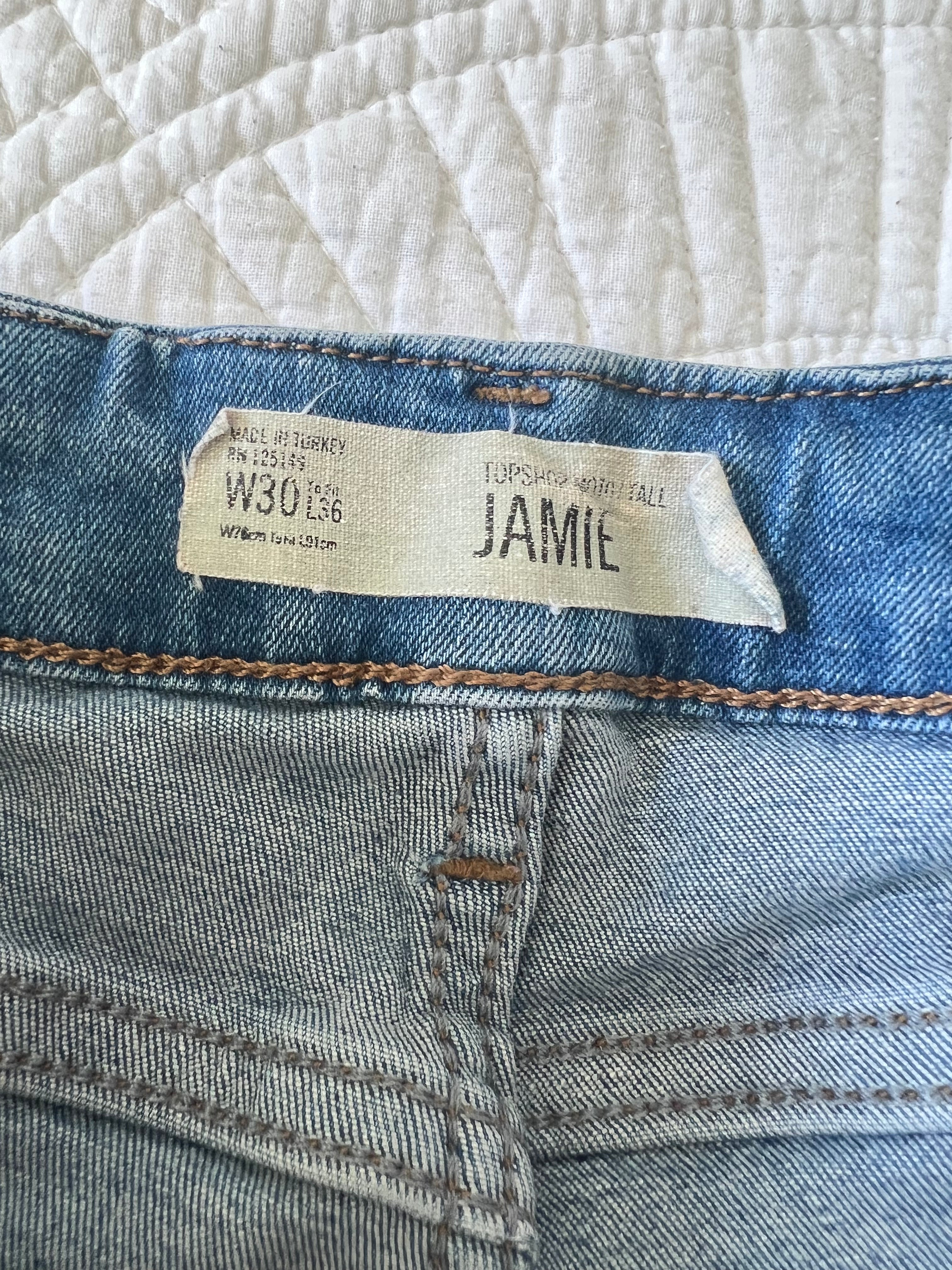 Topshop Blue Jamie Jeans / Rips