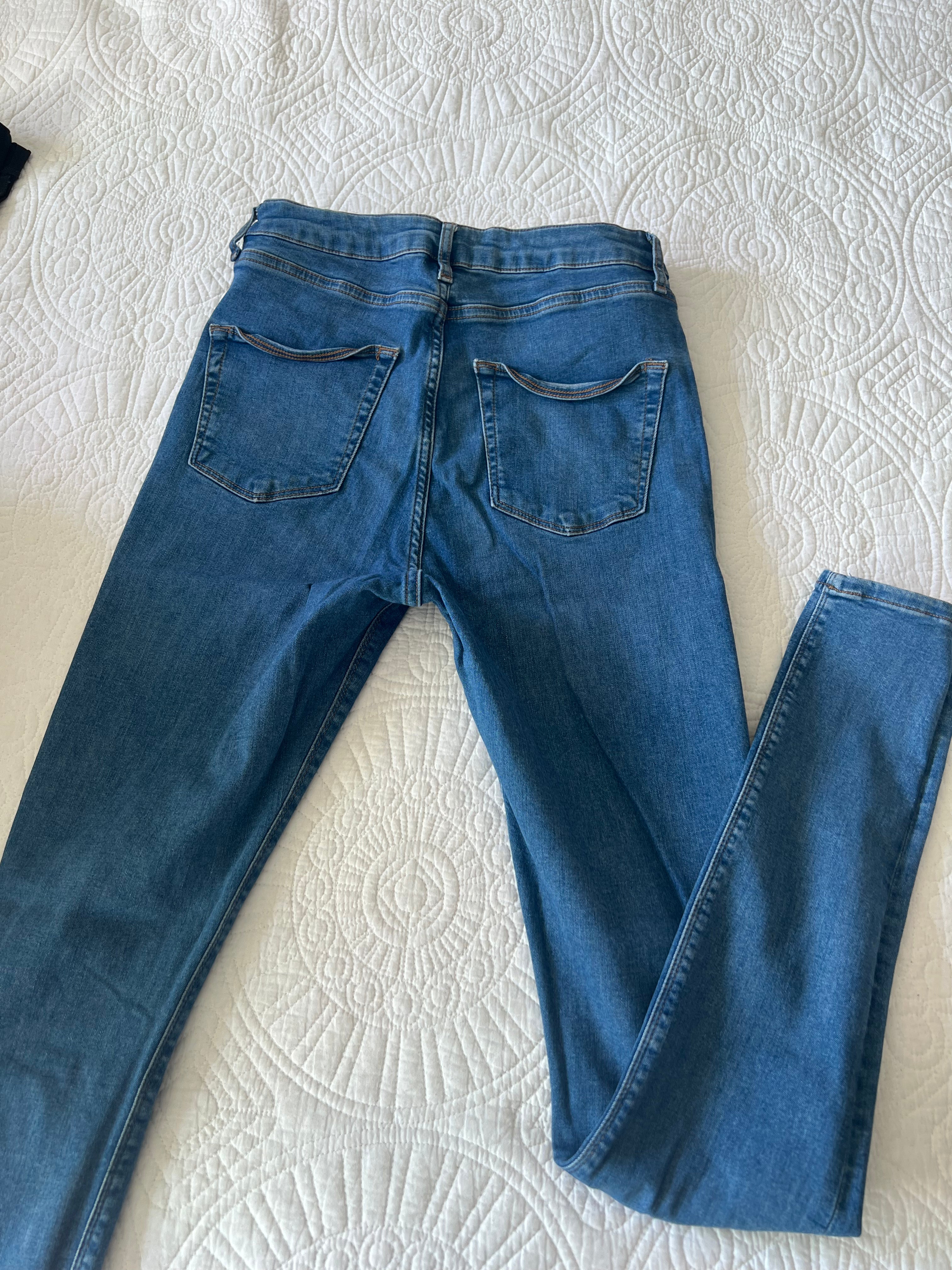 Topshop Blue Jamie Jeans / Rips