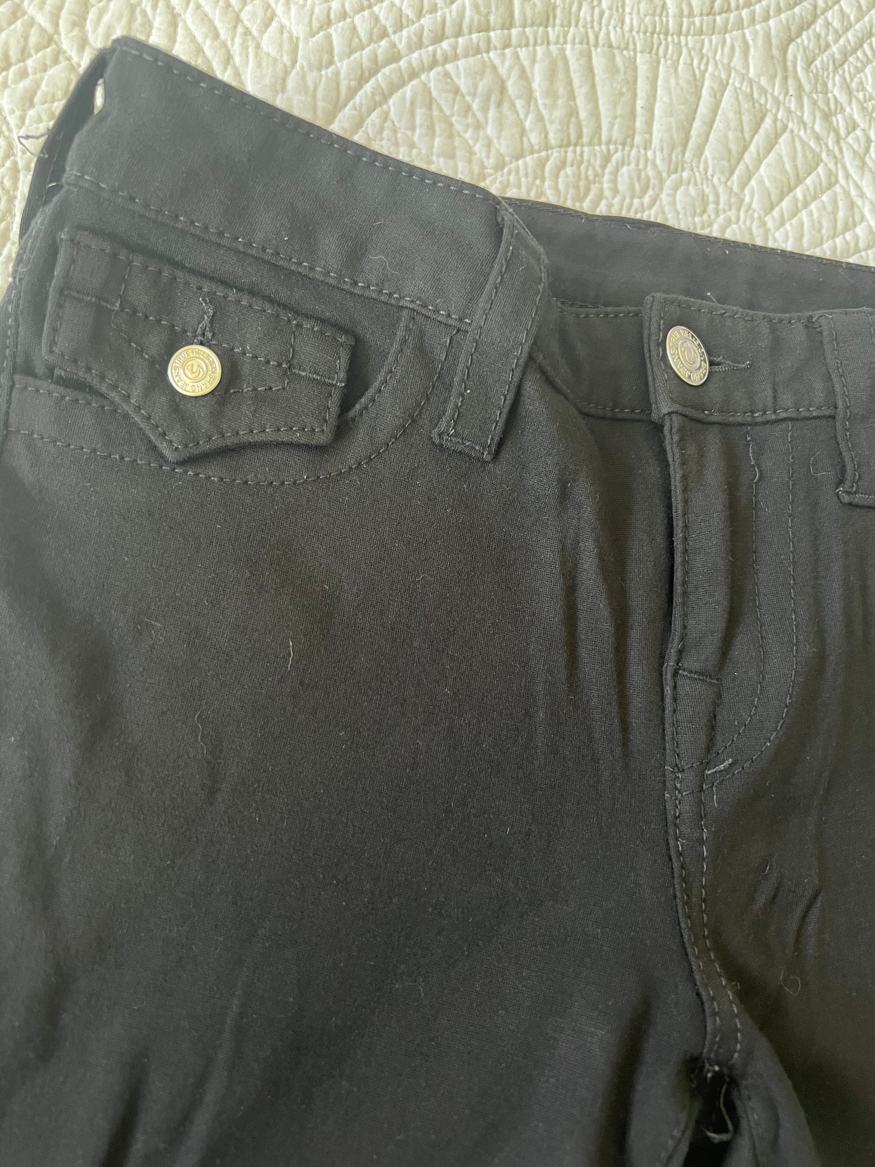 True Religion black skinny jeans