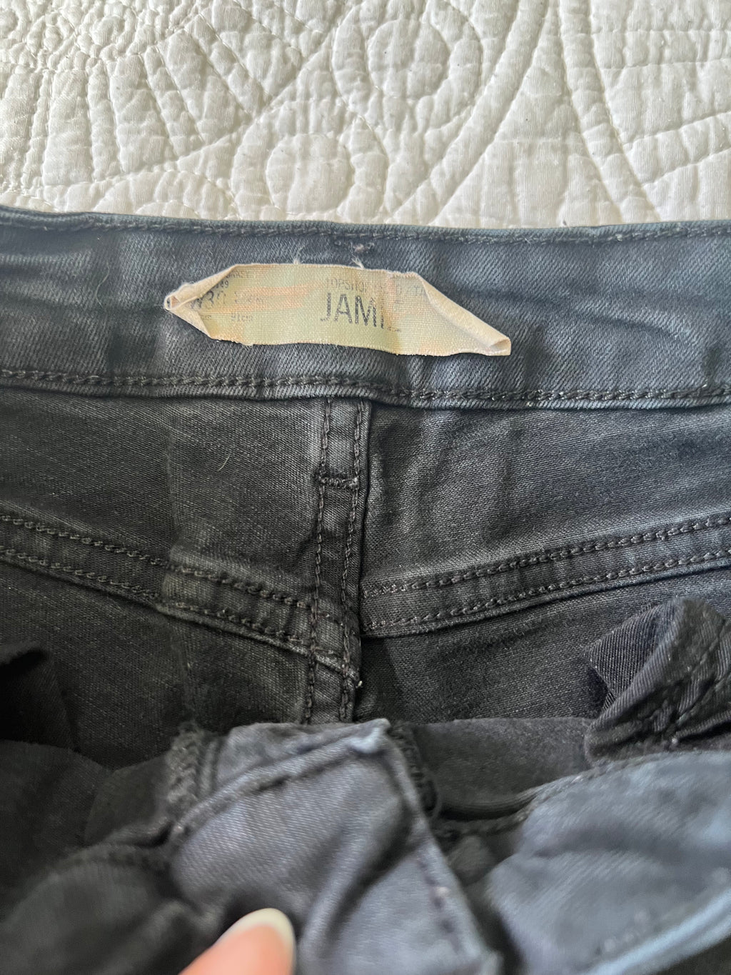 Topshop black Jamie jeans