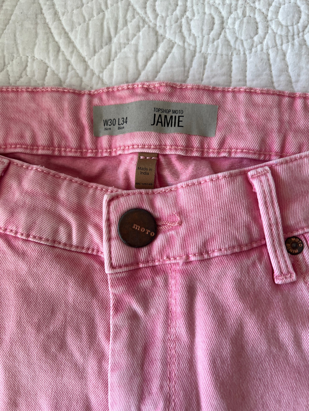 Pink jeans
