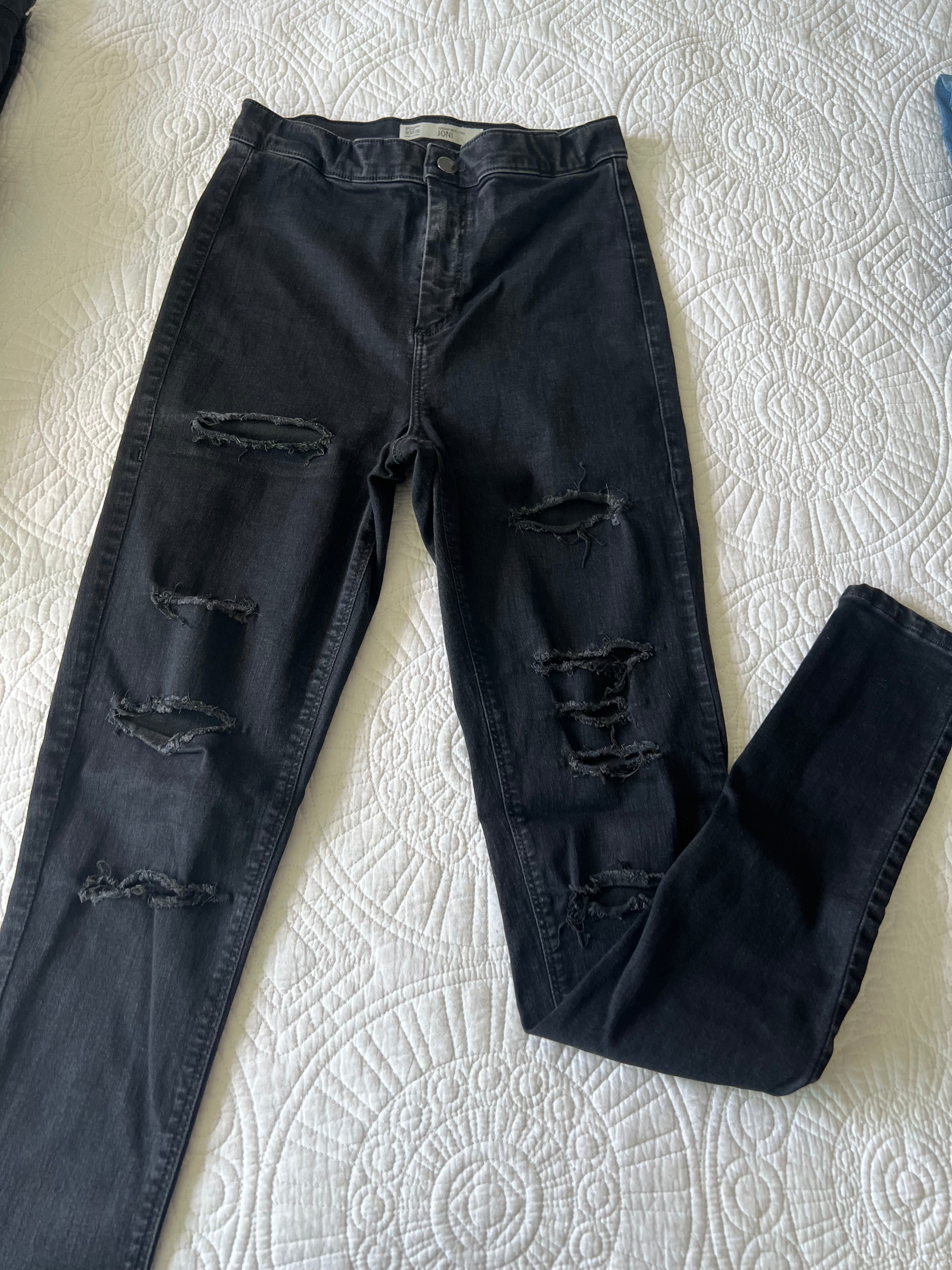 Black ripped jeans