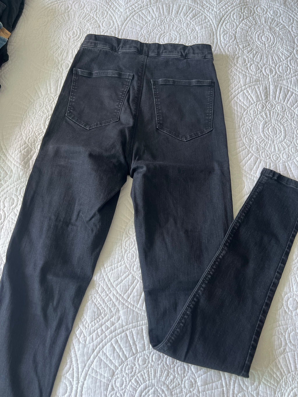 Black ripped jeans