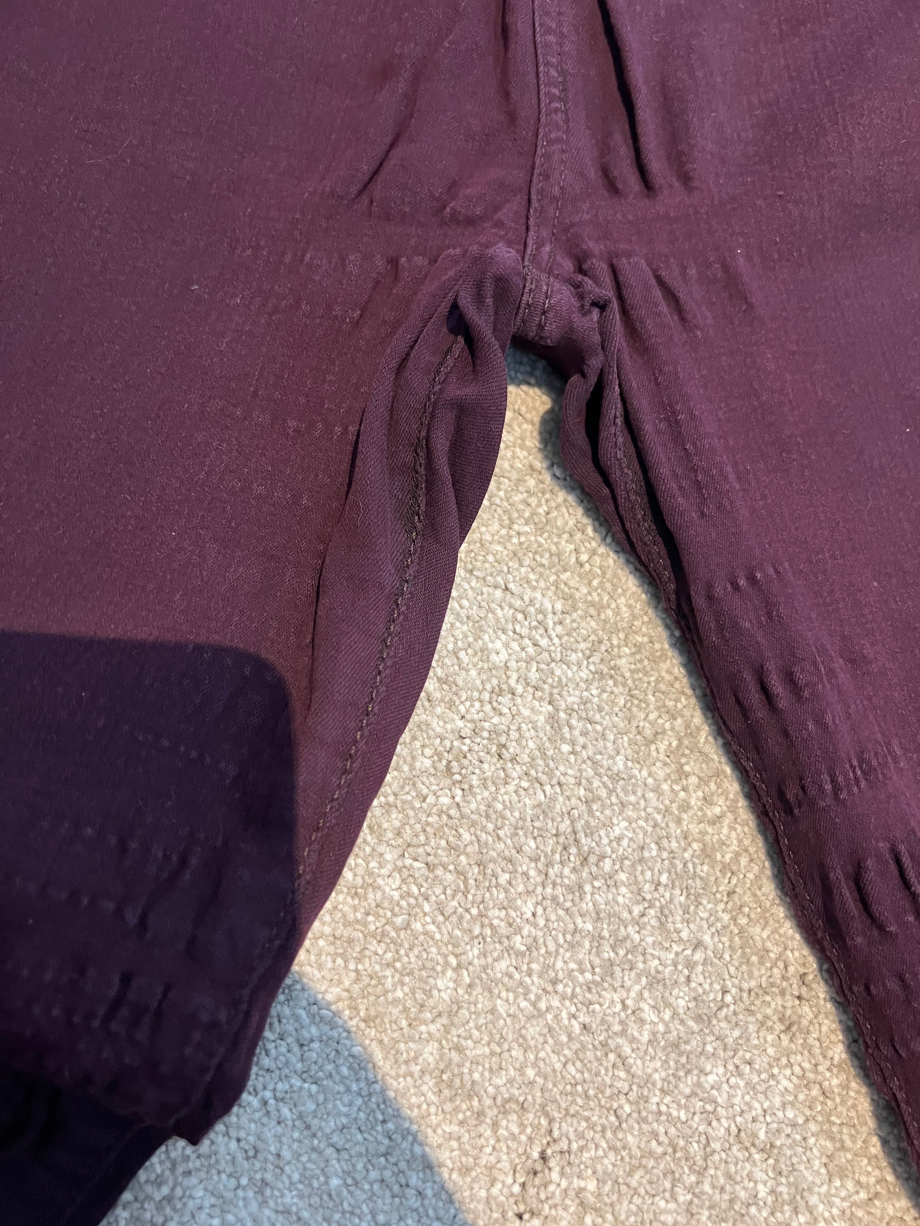 Burgundy Jeans