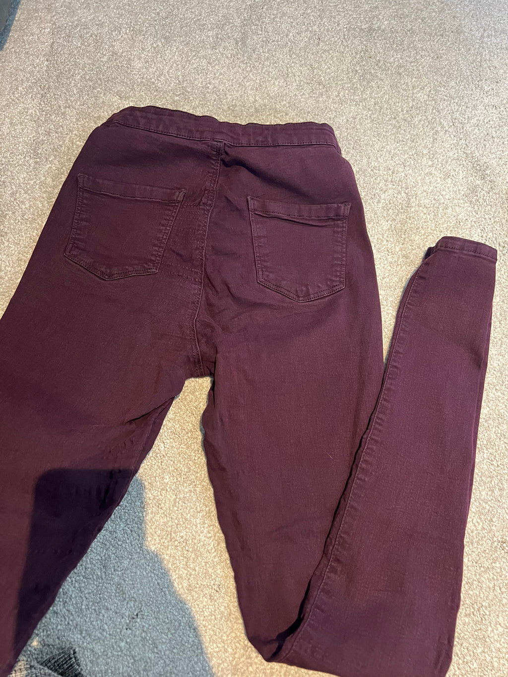 Burgundy Jeans