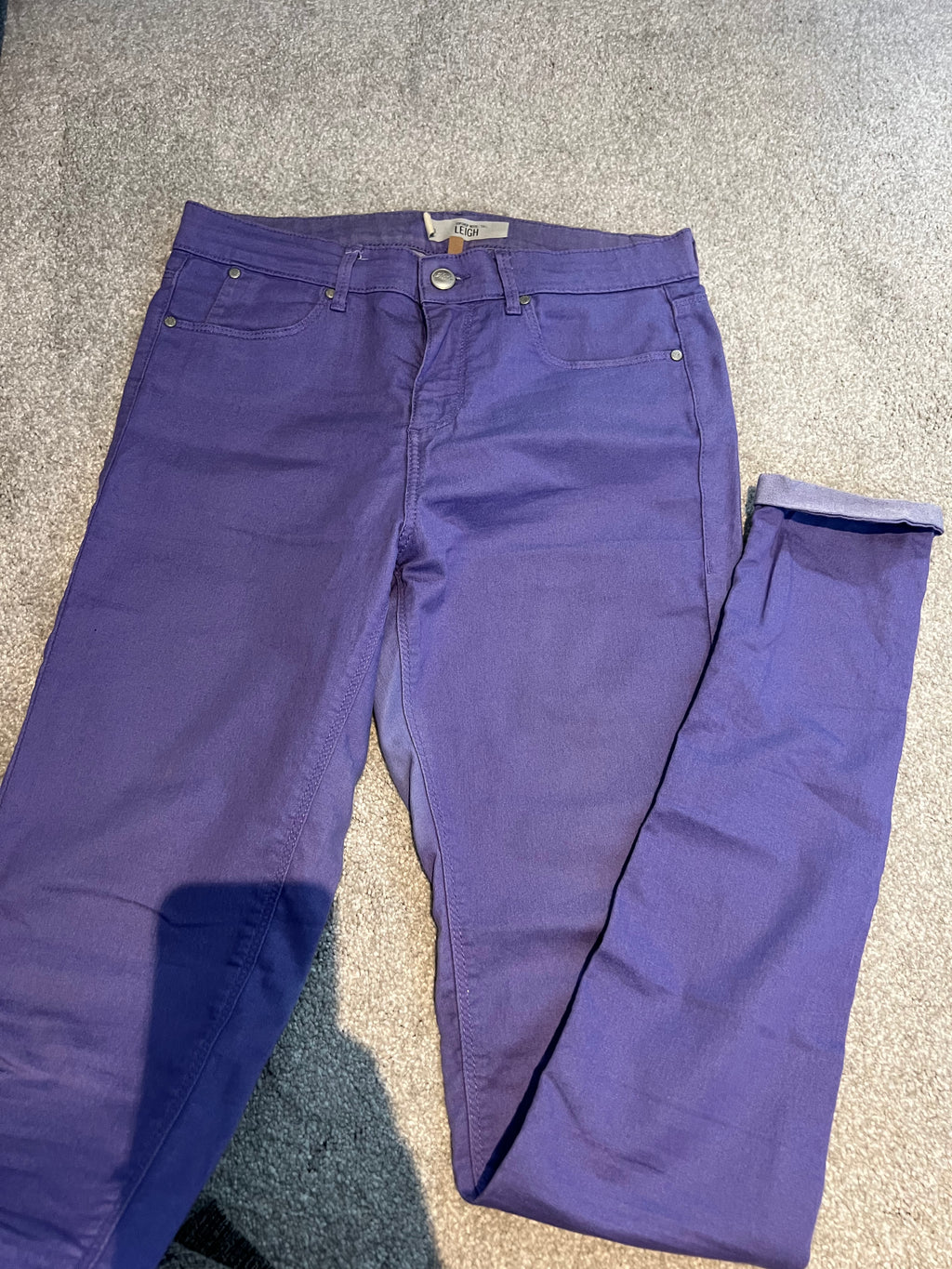 Topshop purple jeans