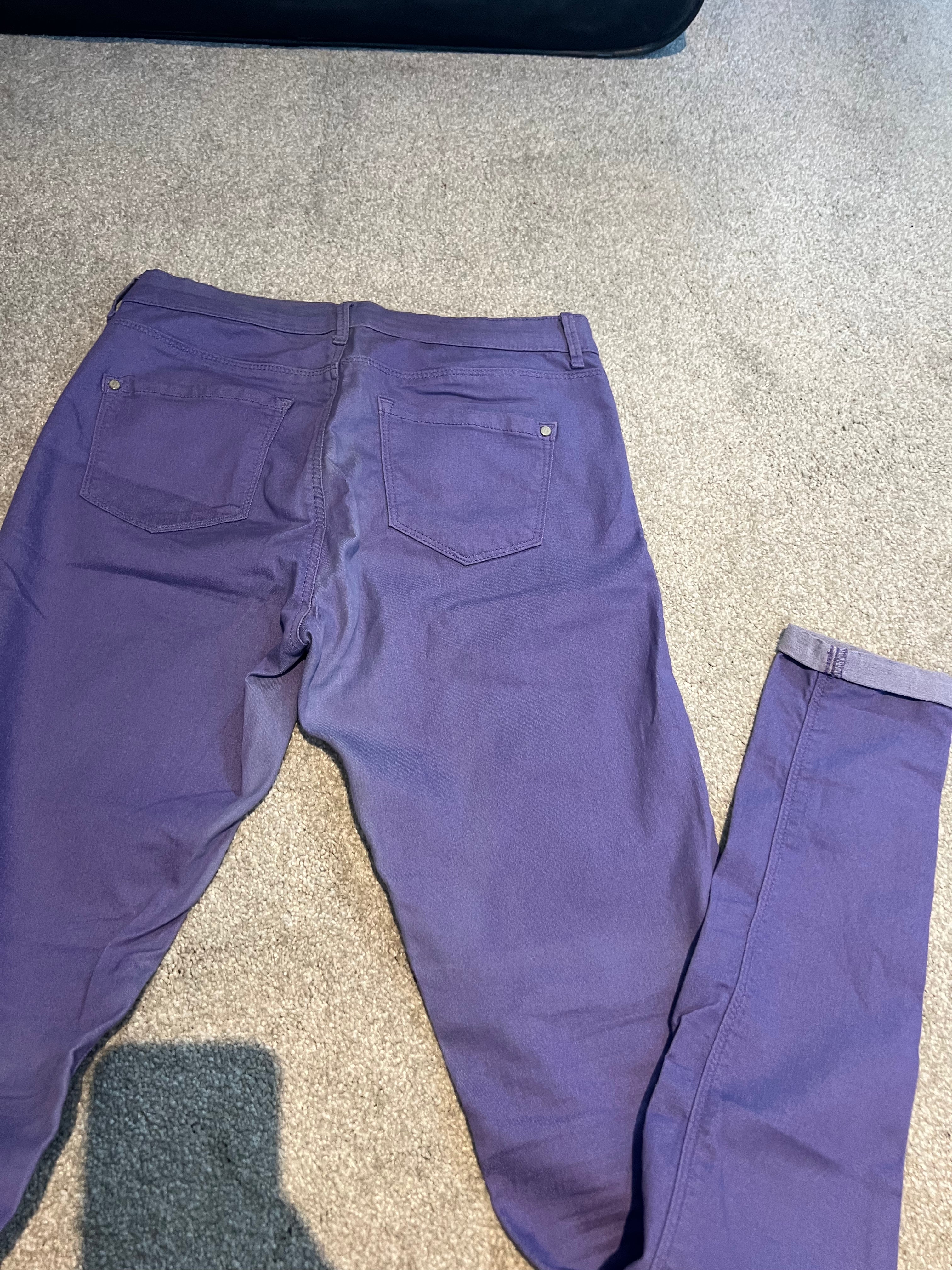 Topshop purple jeans