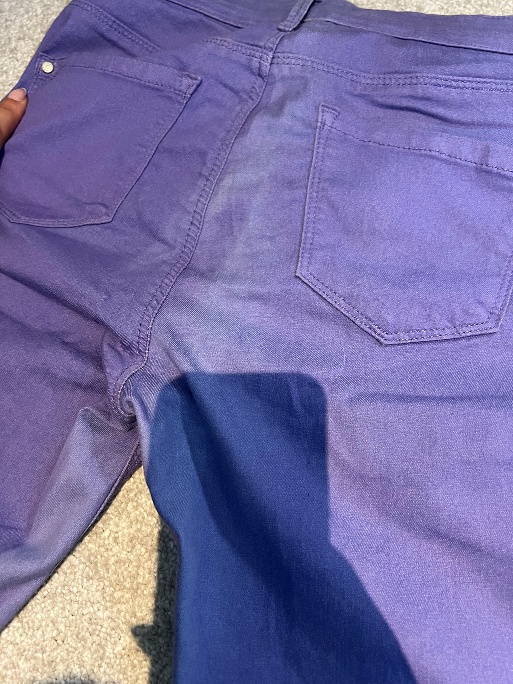 Topshop purple jeans