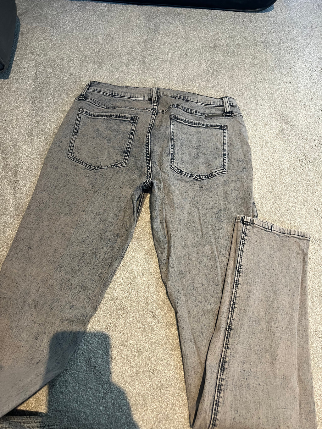 Grey tie dye jeans