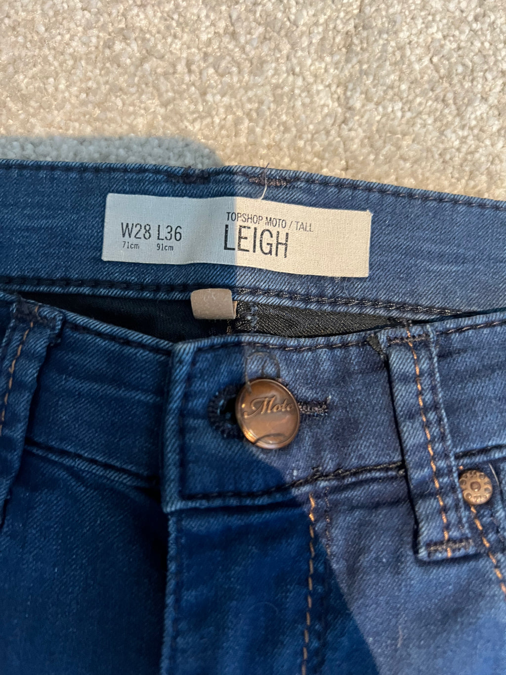 Topshop blue jeans