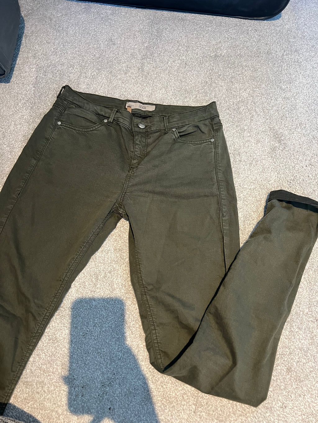 Topshop khaki jeans