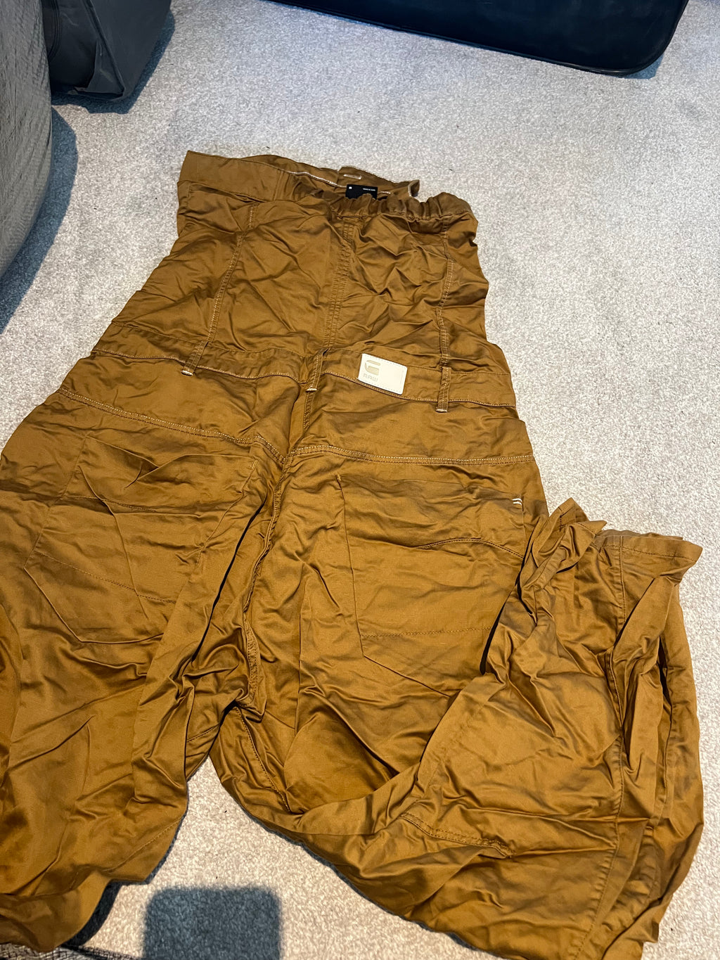 G star / Mustard yelloe tube jumpsuit