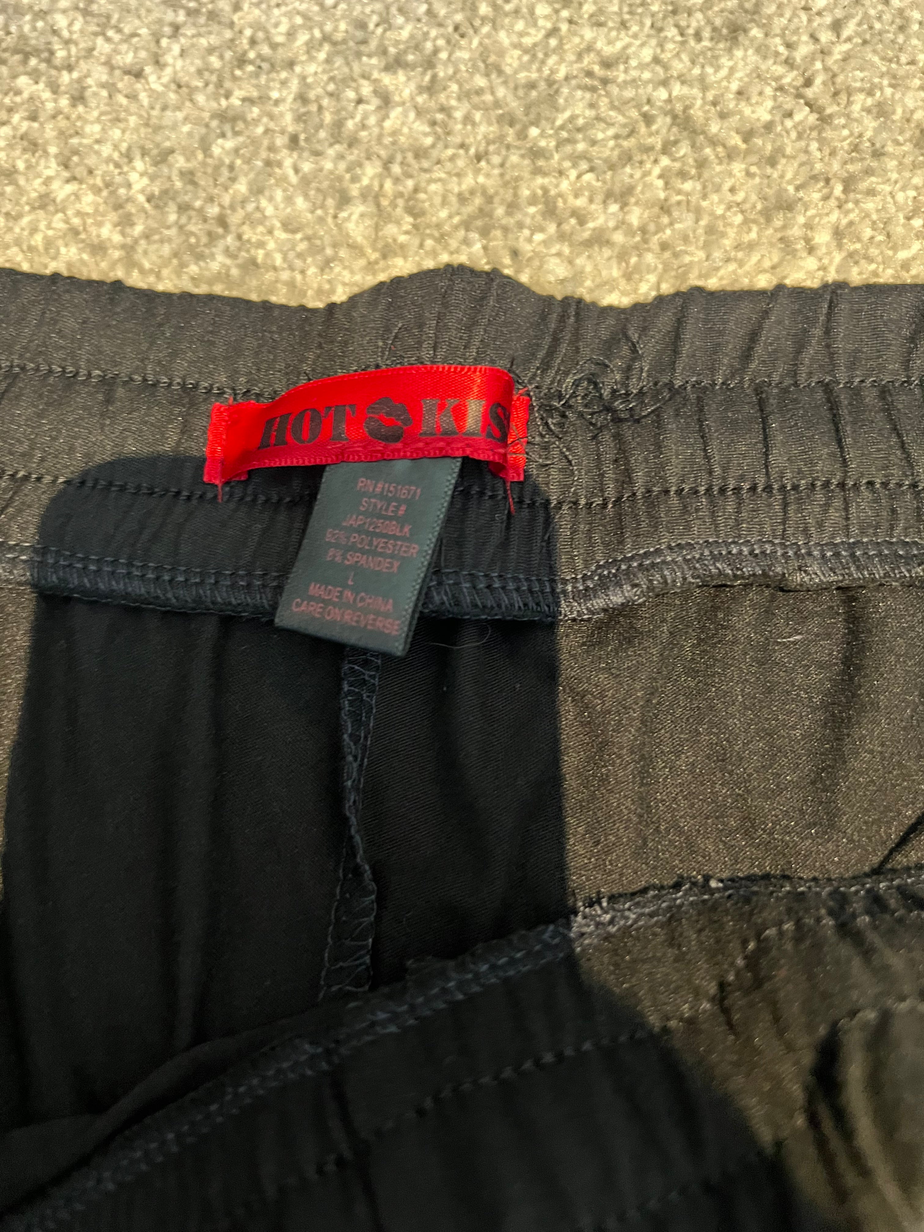 Hot kiss black joggers