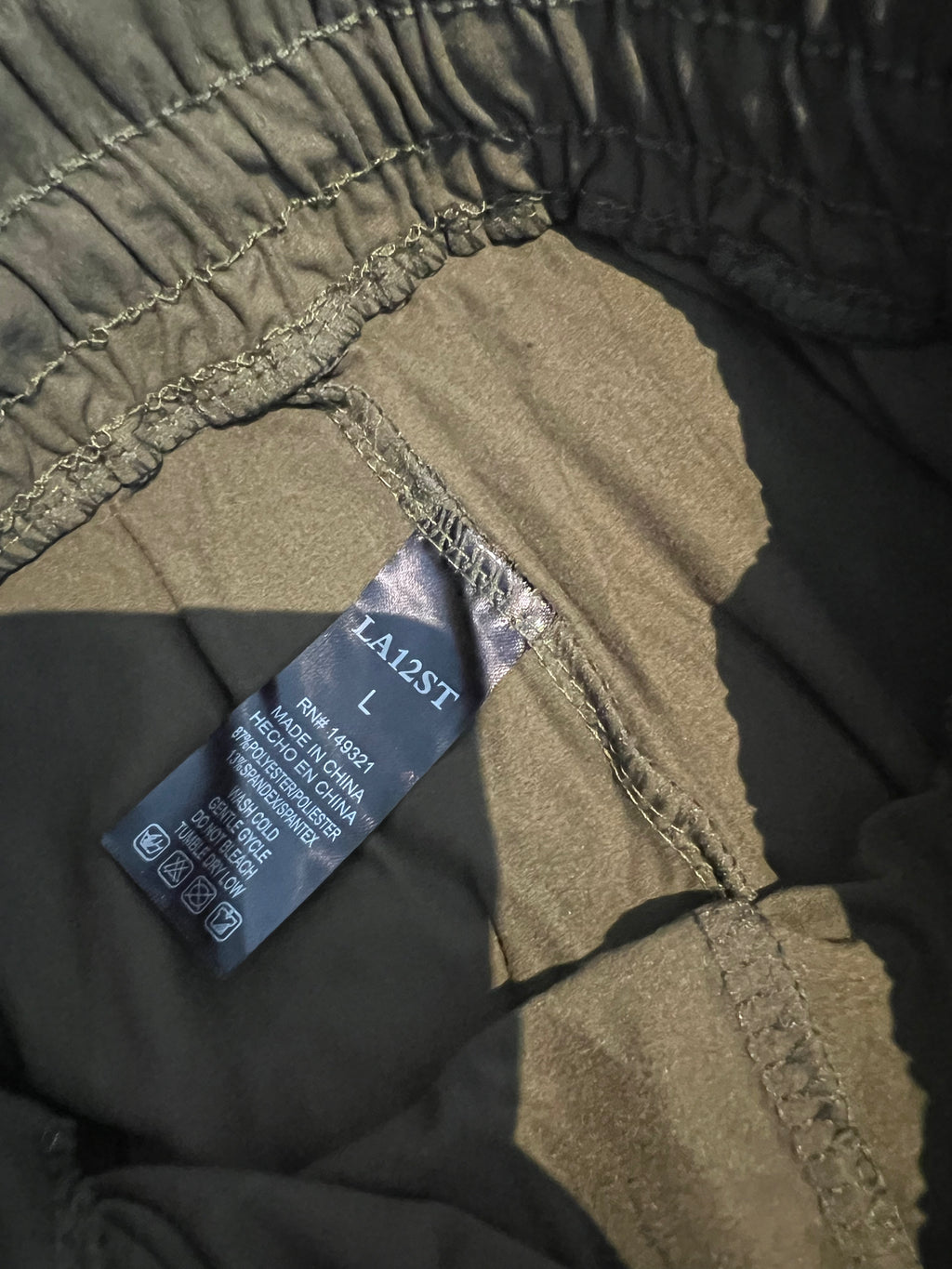 Khaki cuffed joggers