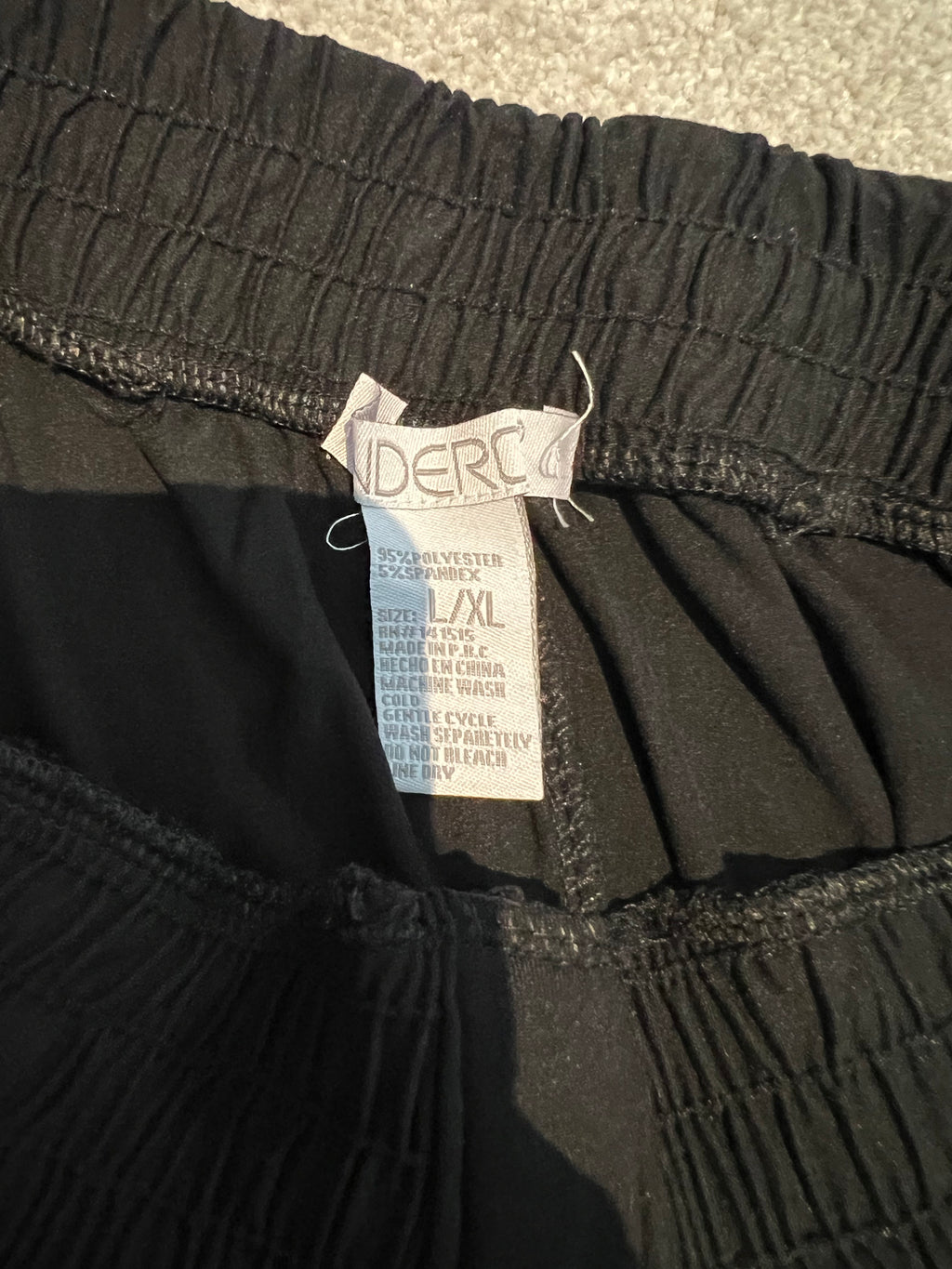 Black cuffed joggers