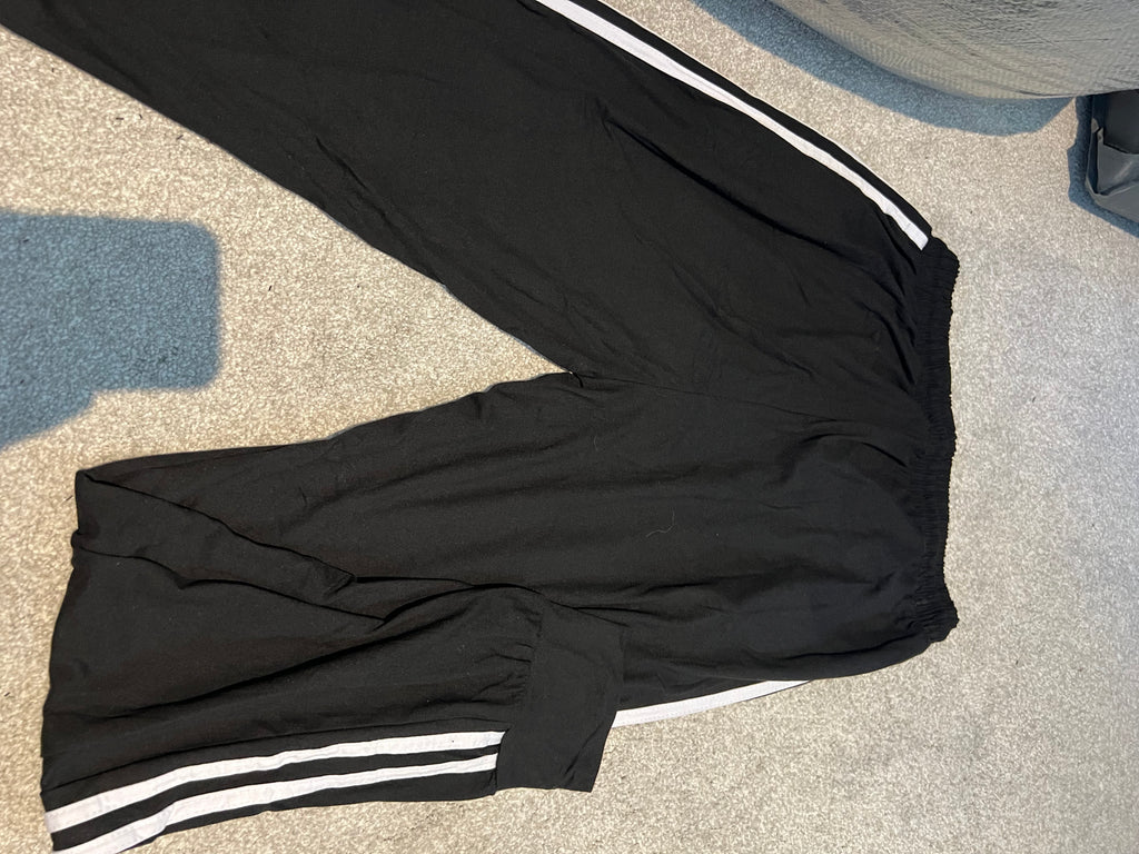 Black cuffed joggers