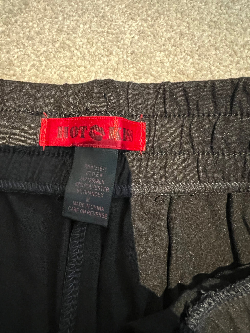 Hot kiss black joggers