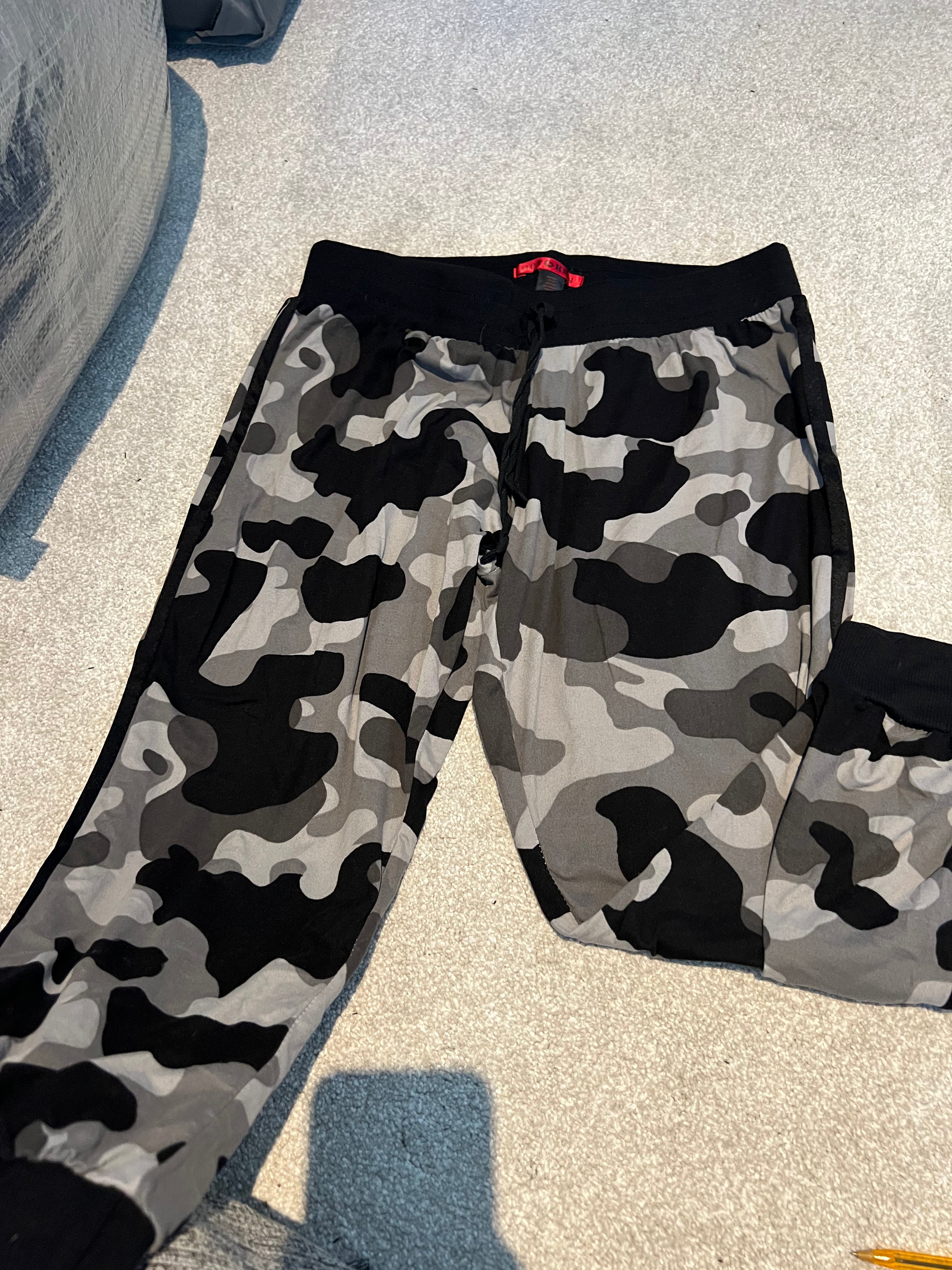 Camouflage print joggers
