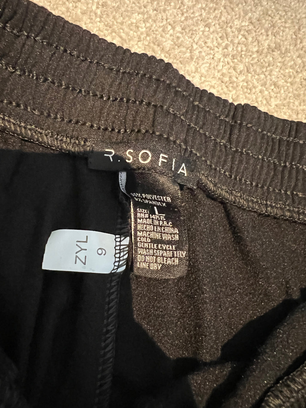 R.SOFIA black joggers