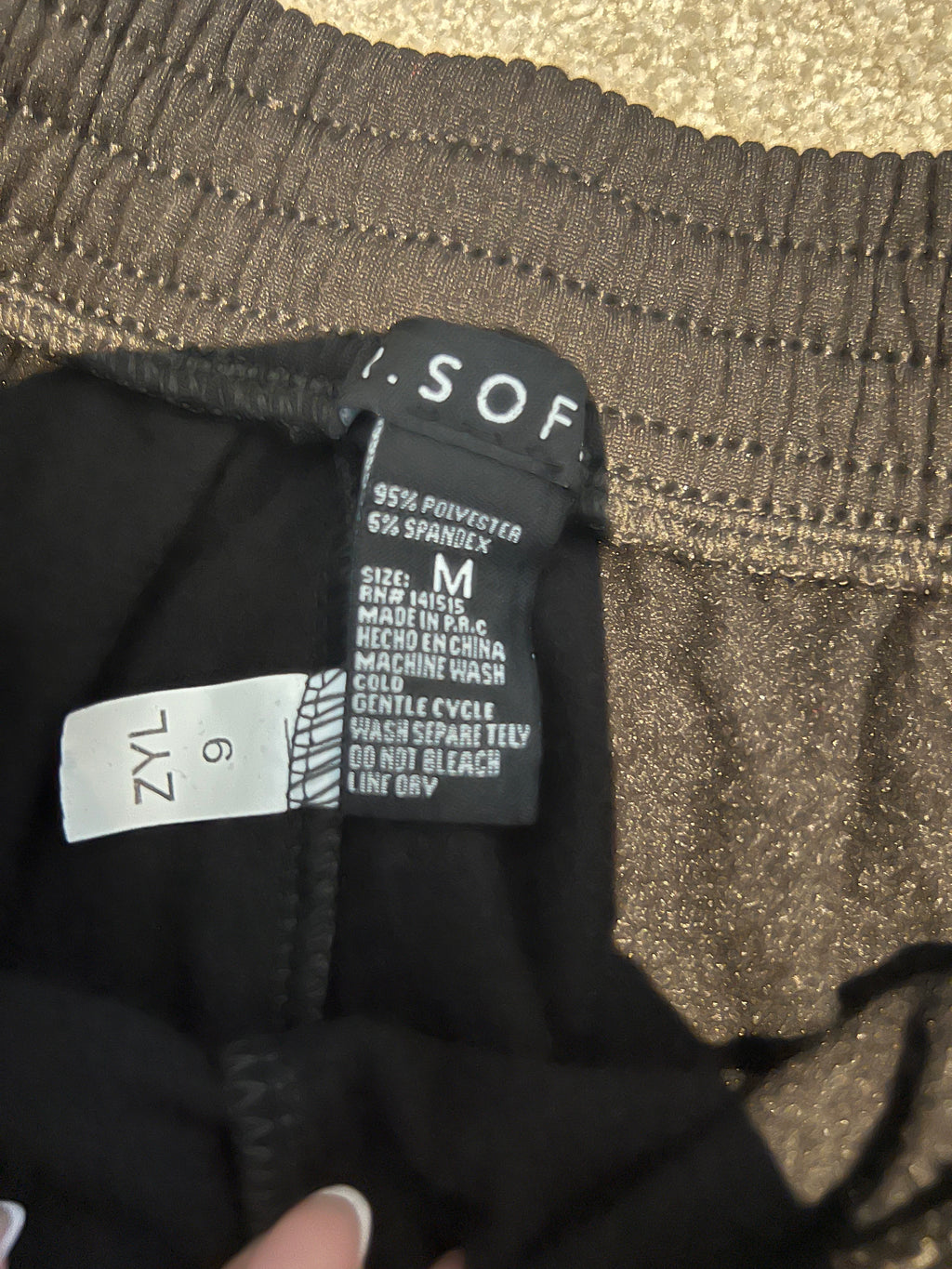 Black joggers