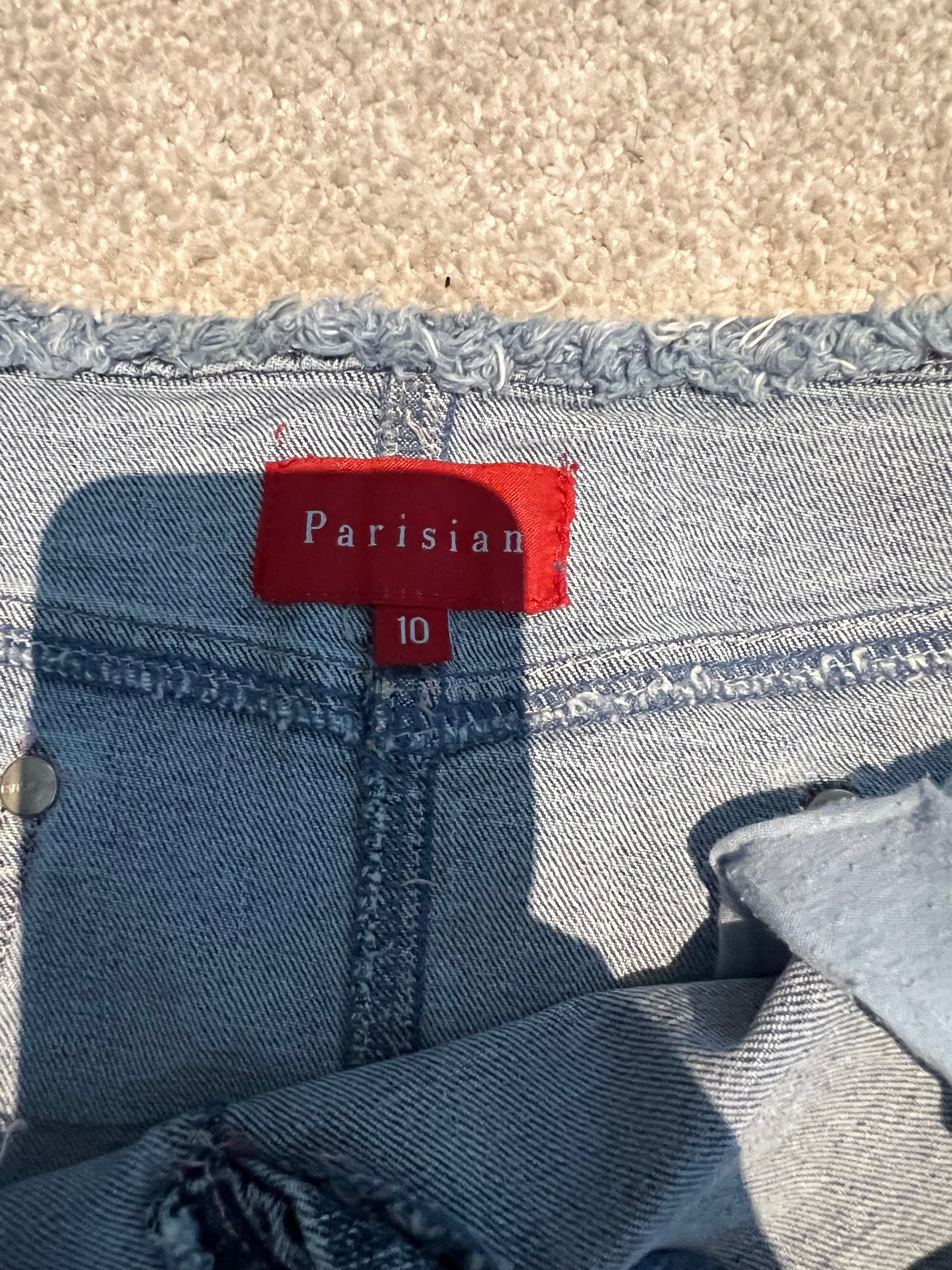 Mini denim skirt
