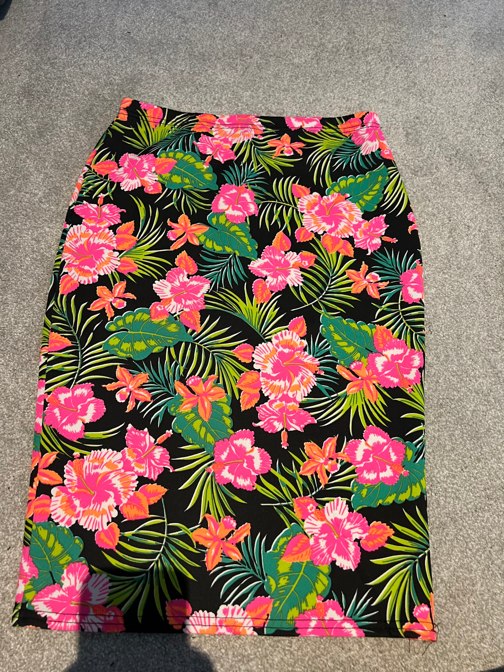 Flower print skirt