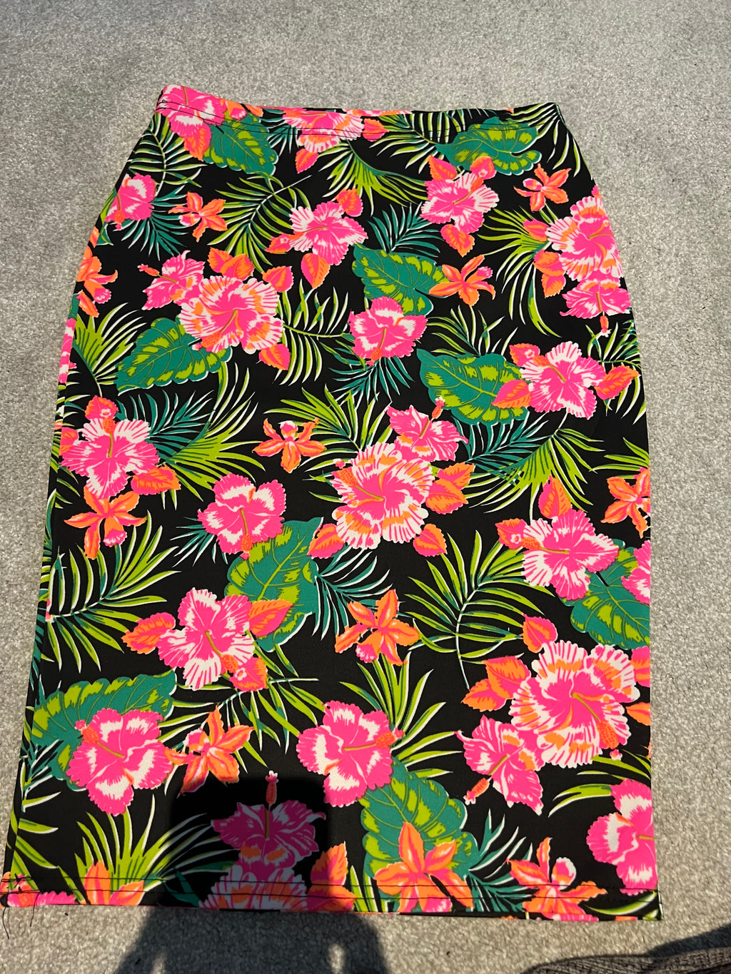 Flower print skirt