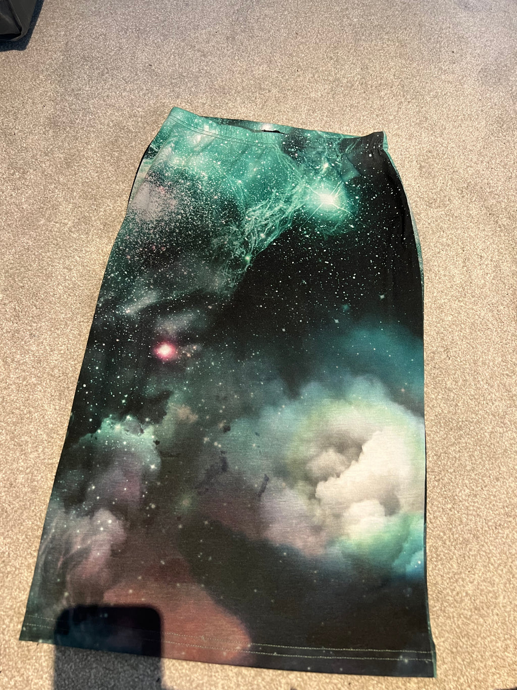 Galaxy print skirt