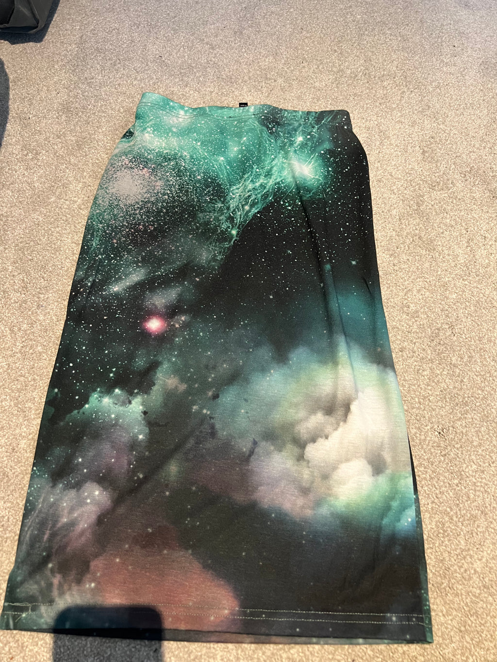 Galaxy print skirt